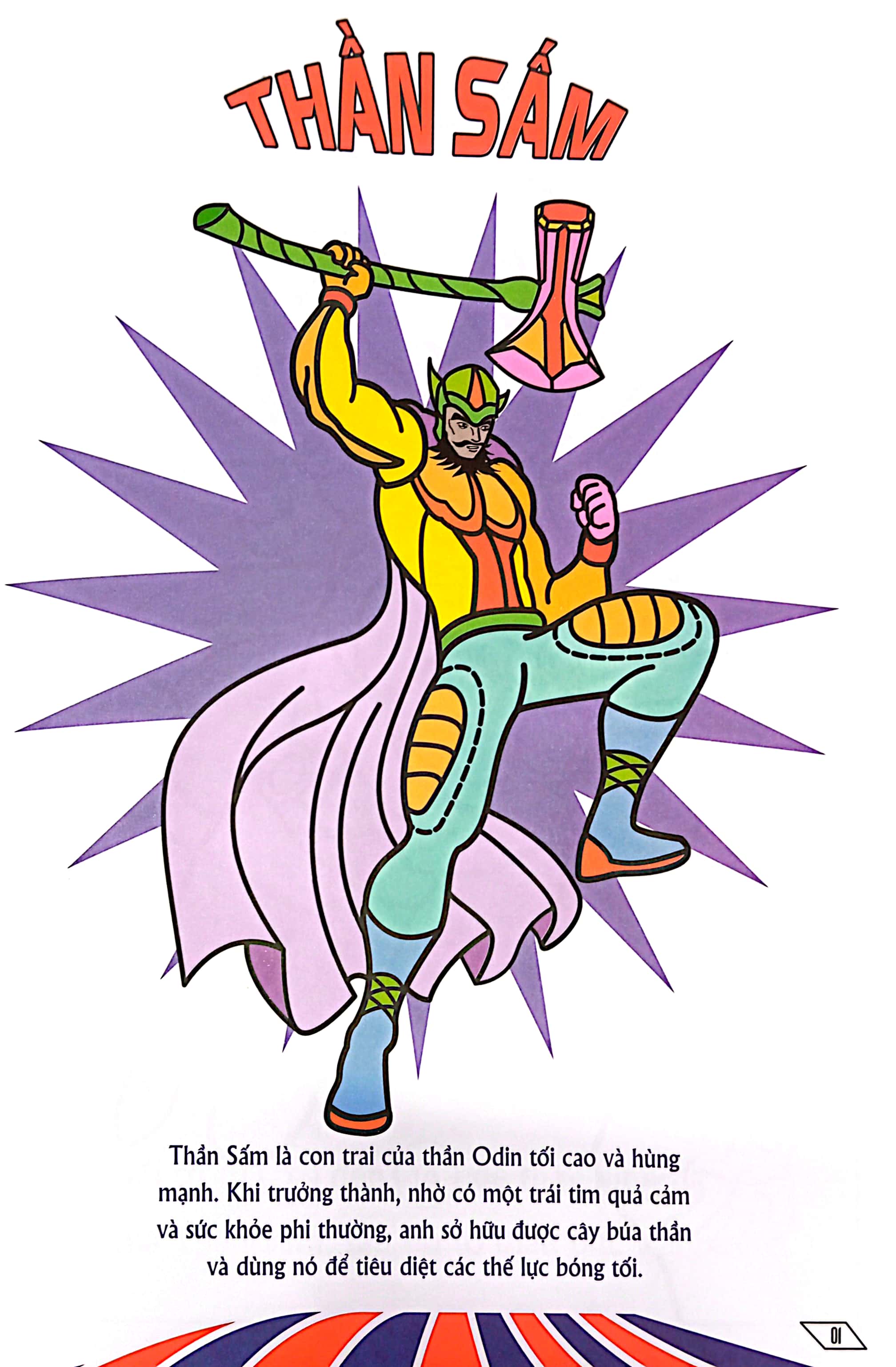 tô màu siêu anh hùng: thần sấm