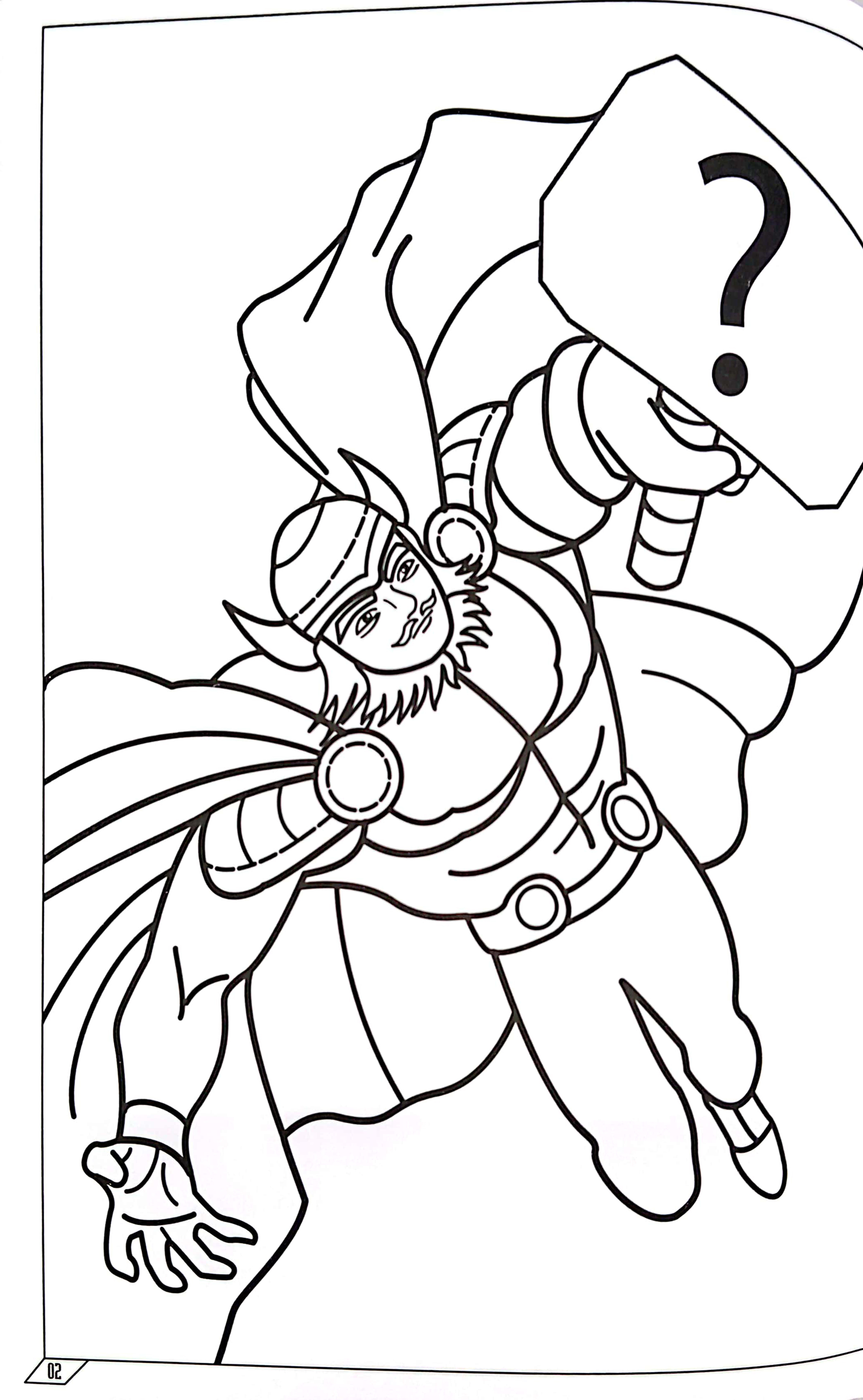 tô màu siêu anh hùng: thần sấm