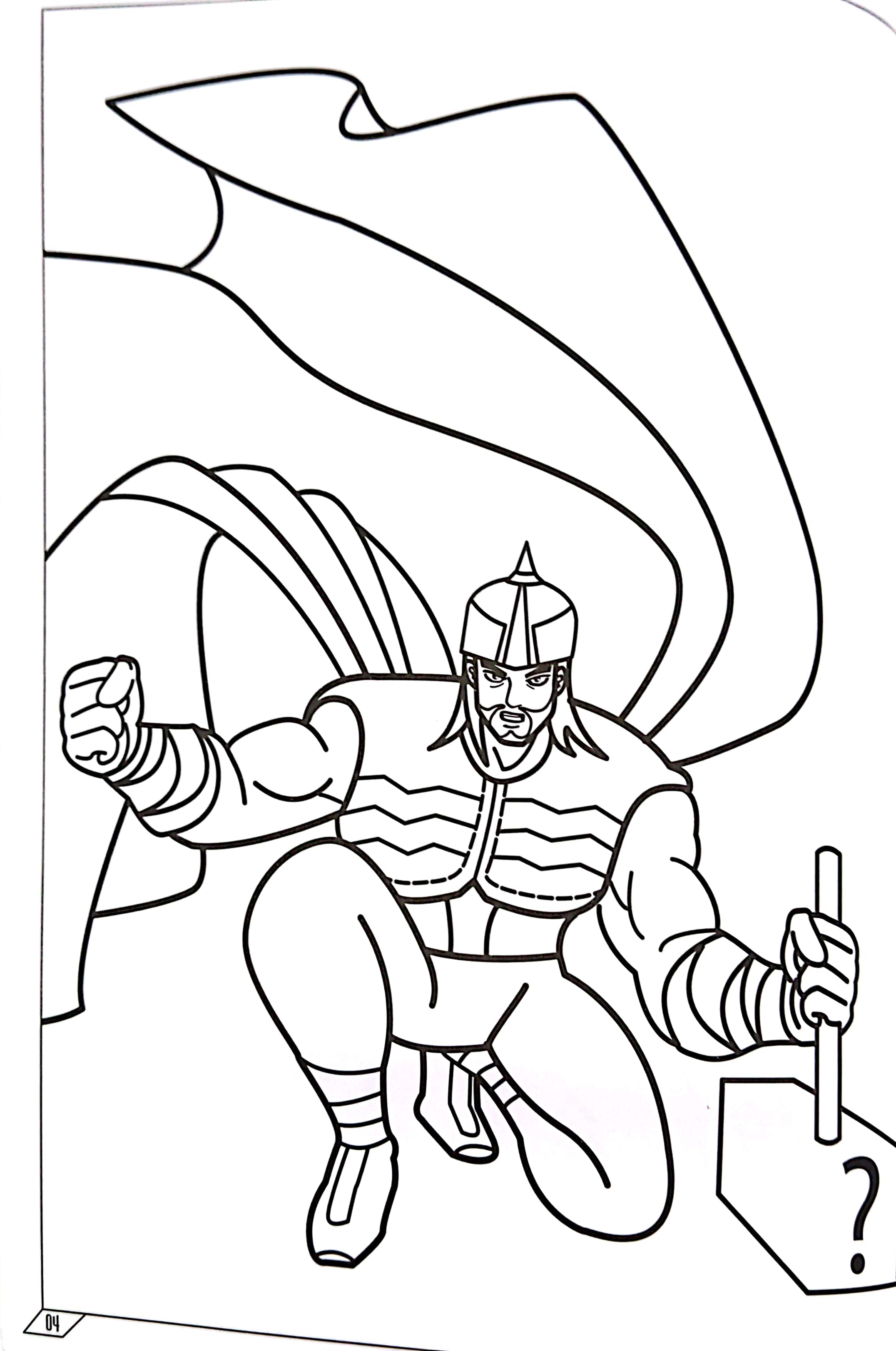 tô màu siêu anh hùng: thần sấm