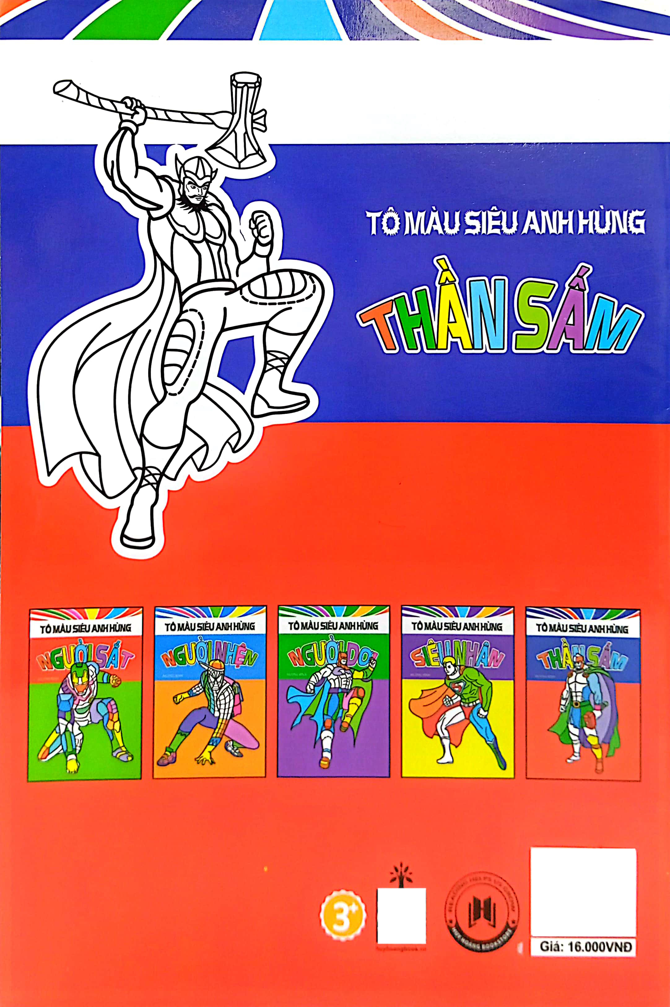 tô màu siêu anh hùng: thần sấm