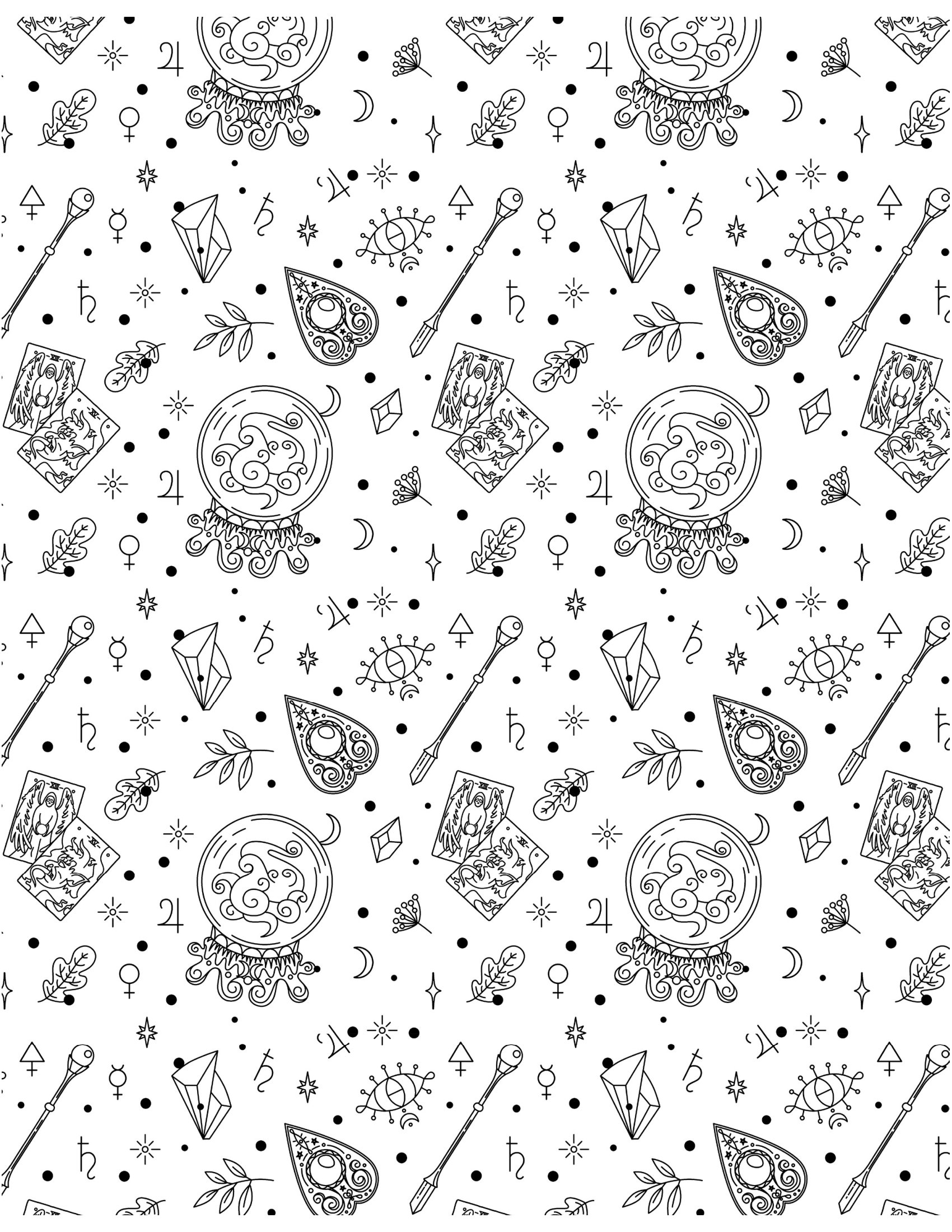 tô màu tarot - tô màu theo cách của bạn để khai mở trực giác diệu kỳ