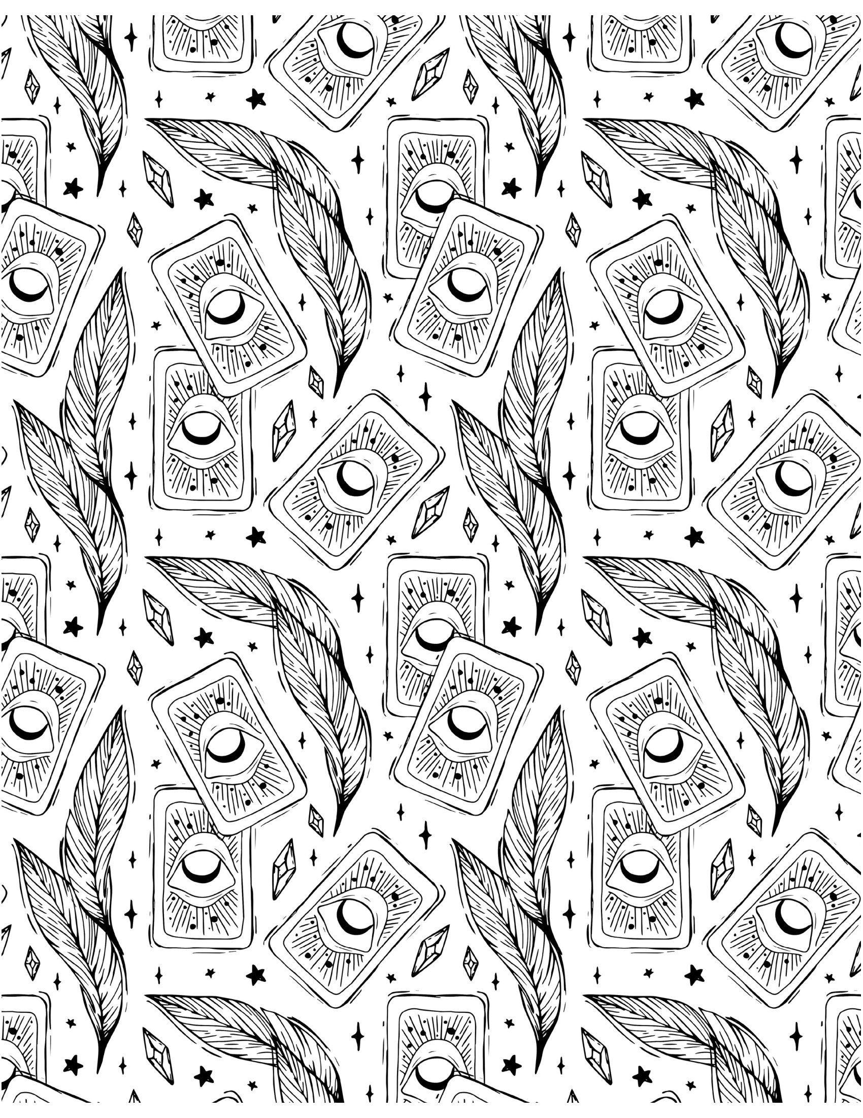 tô màu tarot - tô màu theo cách của bạn để khai mở trực giác diệu kỳ