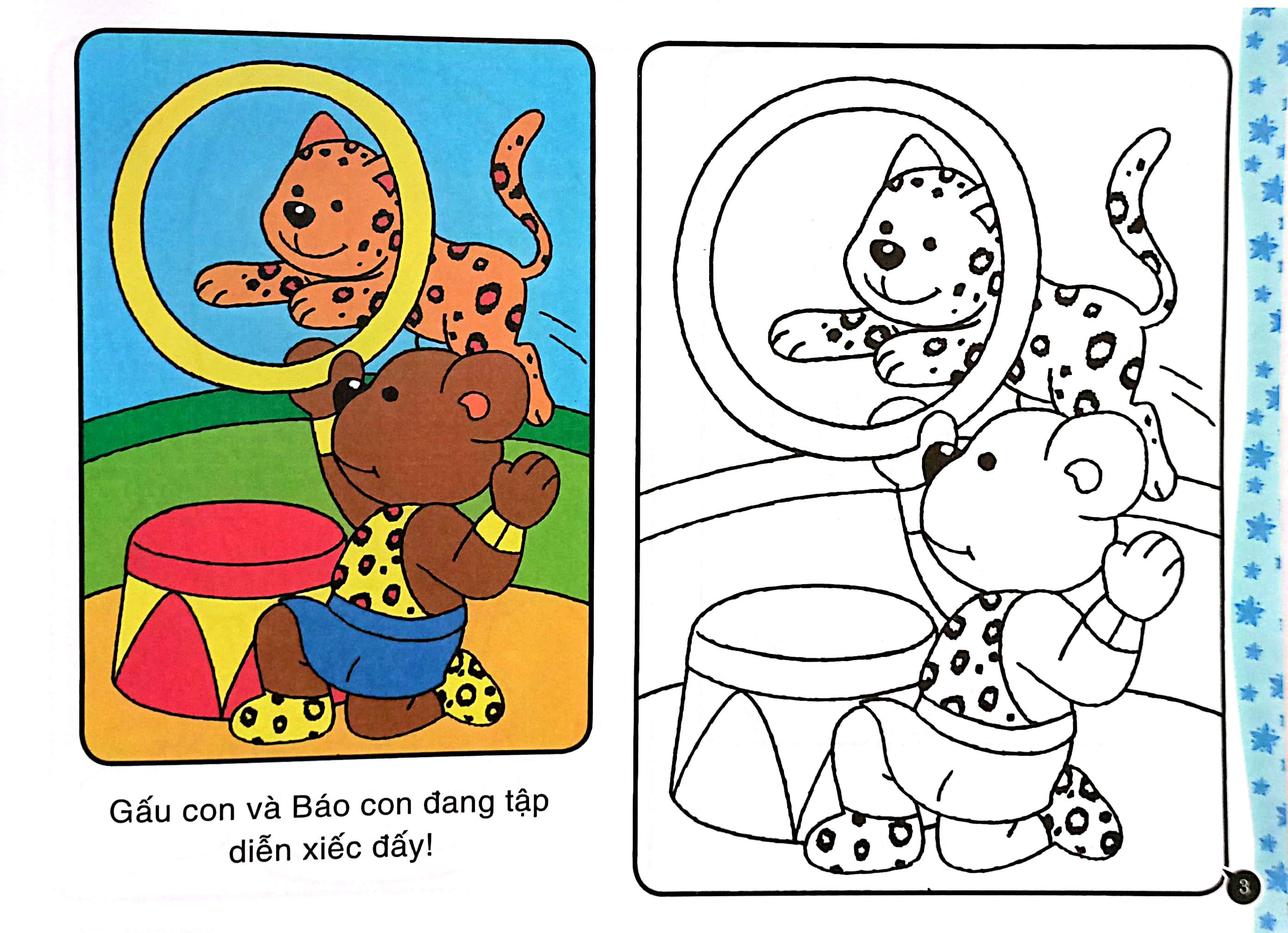 tô màu theo lứa tuổi - gấu con tập tô màu (3 tuổi)