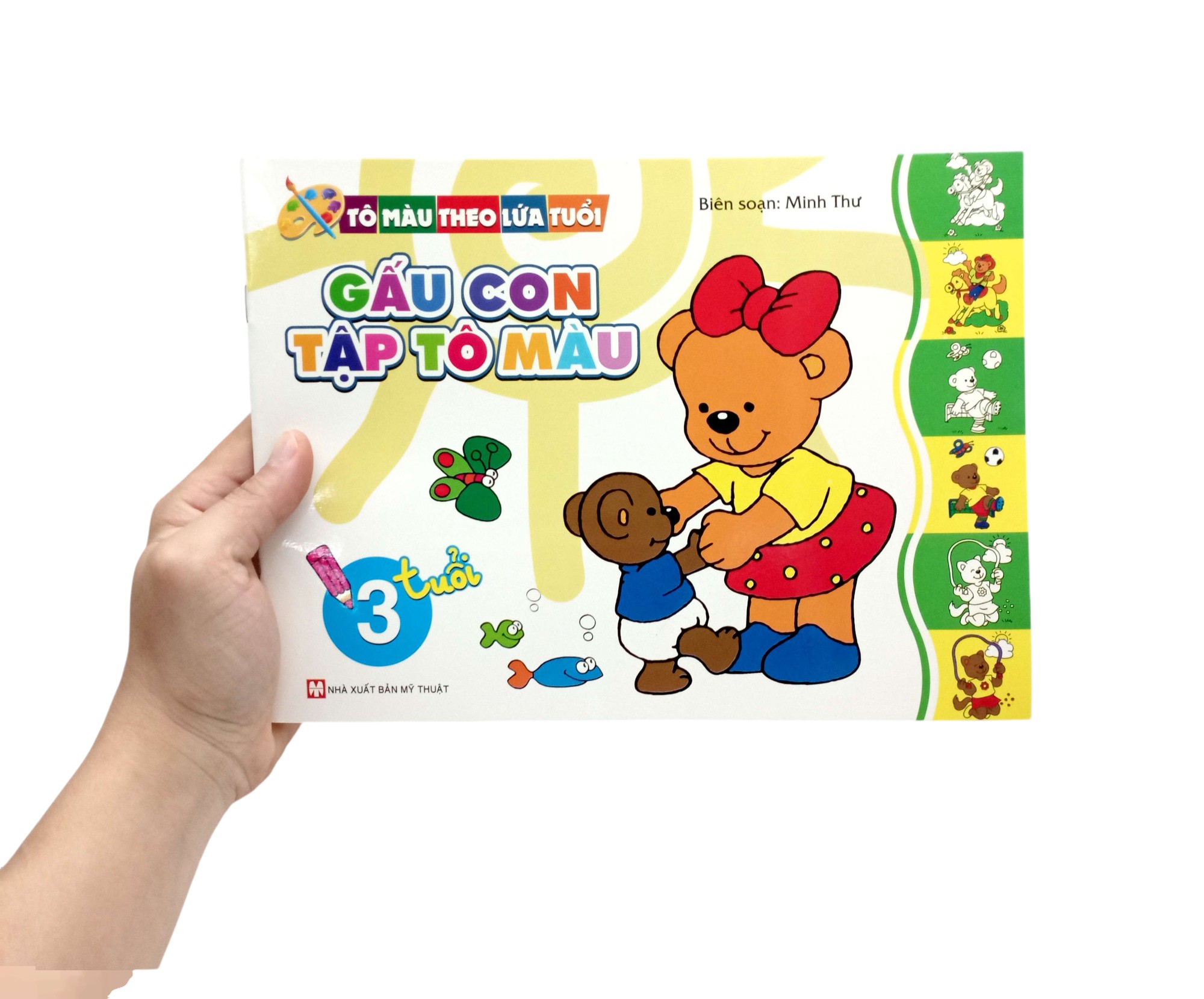 tô màu theo lứa tuổi - gấu con tập tô màu (3 tuổi)