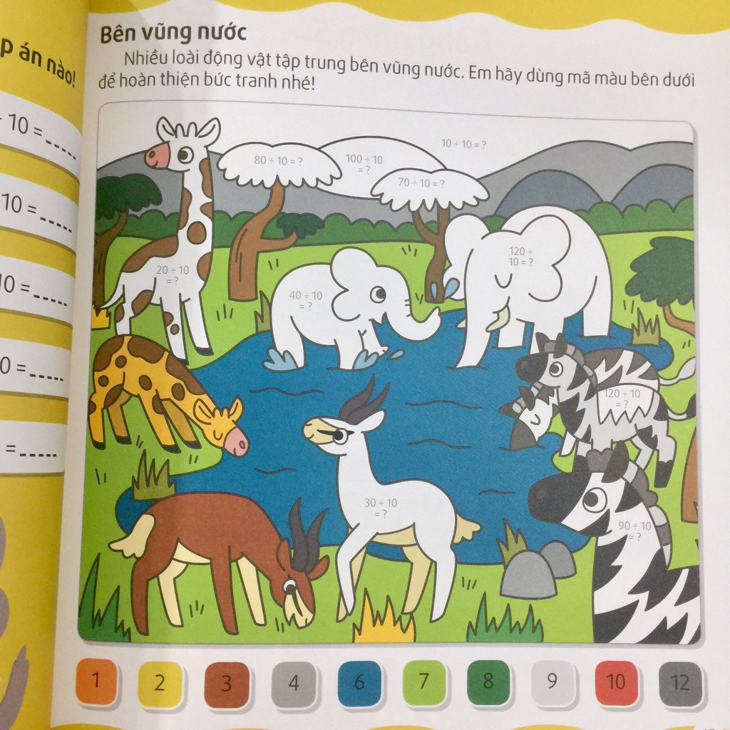 tô màu theo số - bảng cửu chương - phát triển khả năng sáng tạo cho trẻ