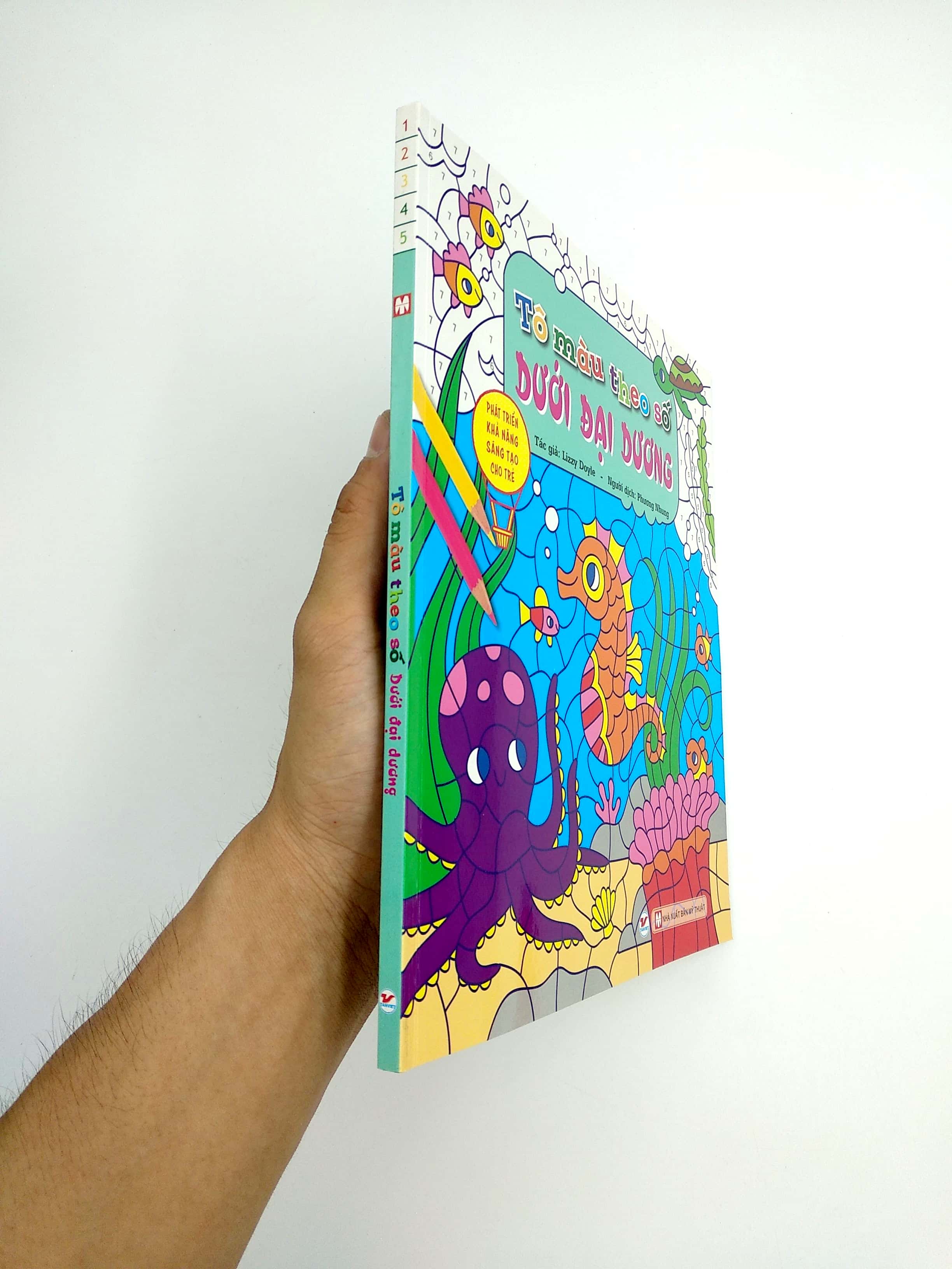 tô màu theo số - dưới đại dương - phát triển khả năng sáng tạo cho trẻ