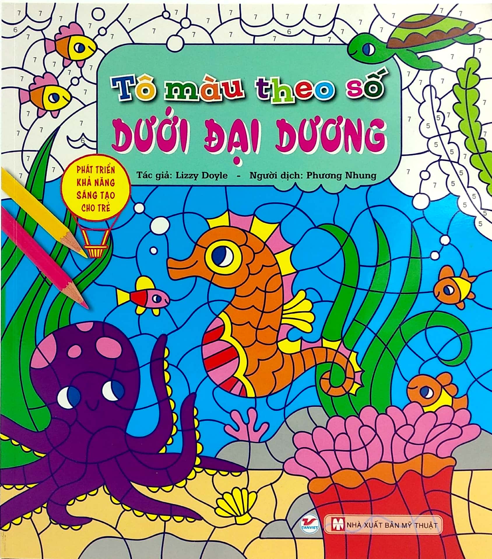 tô màu theo số - dưới đại dương - phát triển khả năng sáng tạo cho trẻ