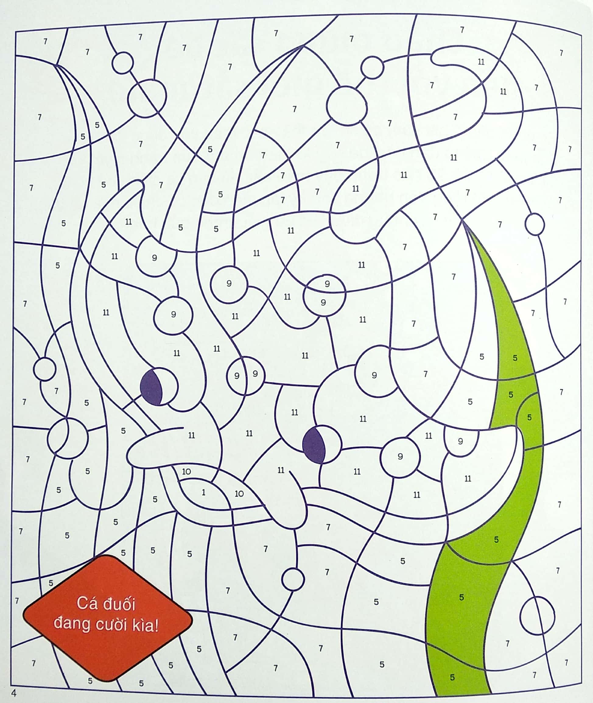 tô màu theo số - dưới đại dương - phát triển khả năng sáng tạo cho trẻ