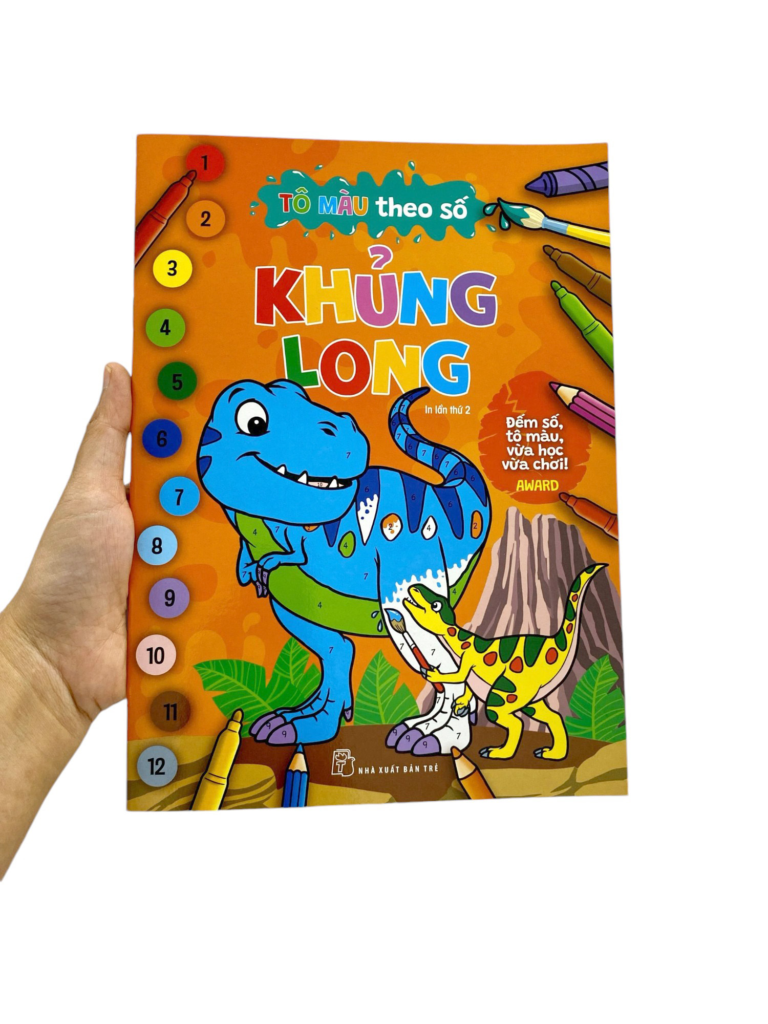 tô màu theo số - khủng long