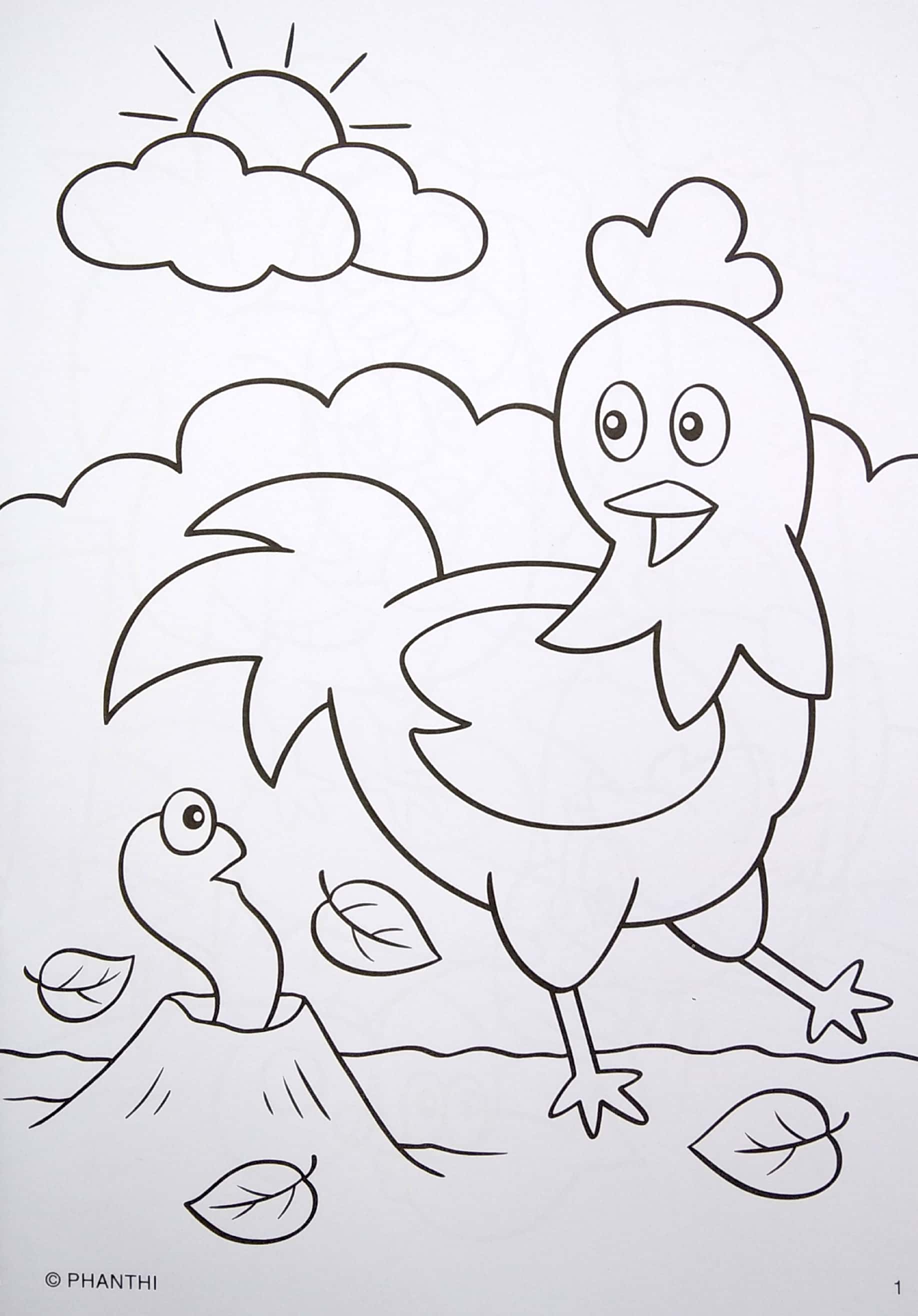 tô màu thú cưng - gà