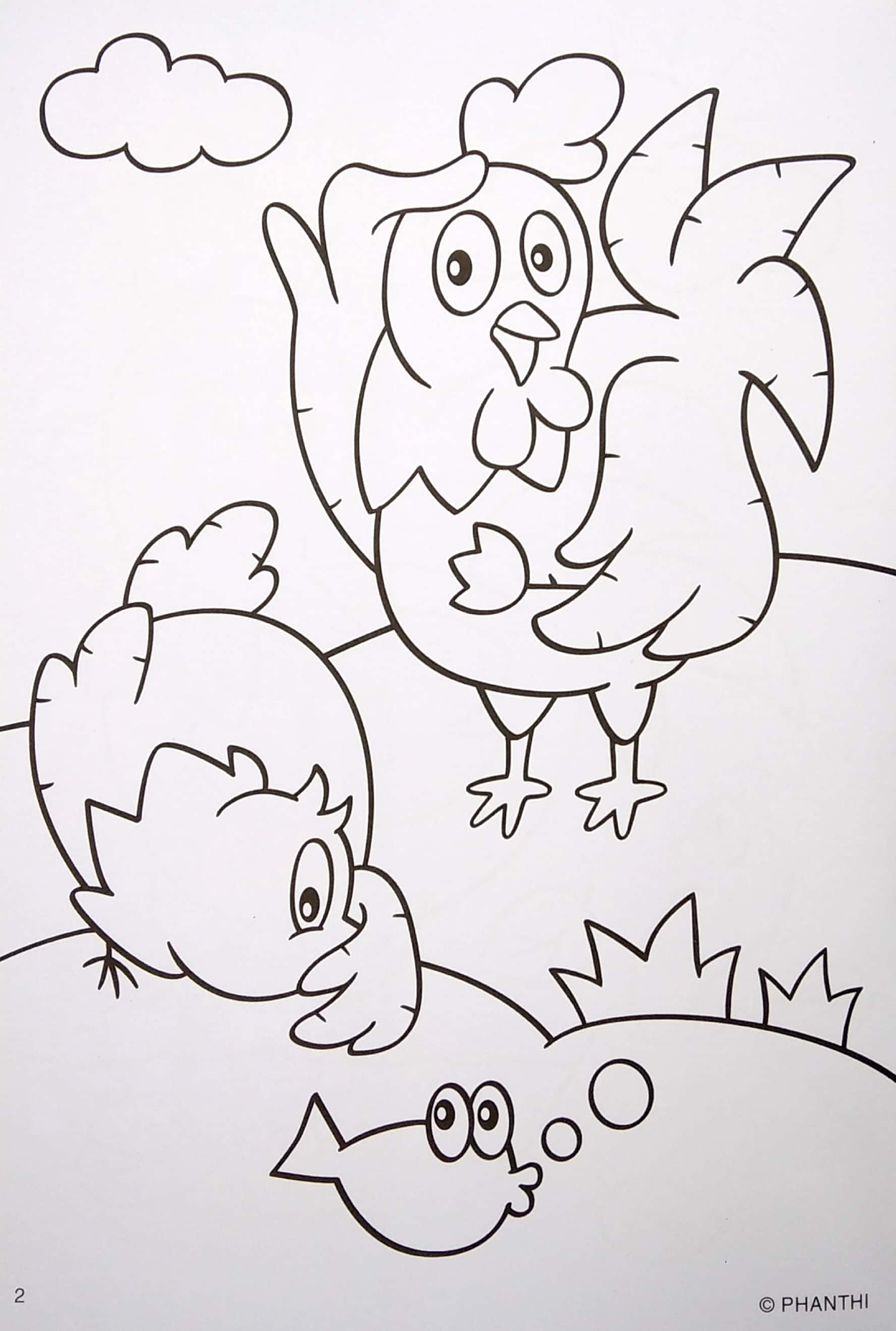 tô màu thú cưng - gà