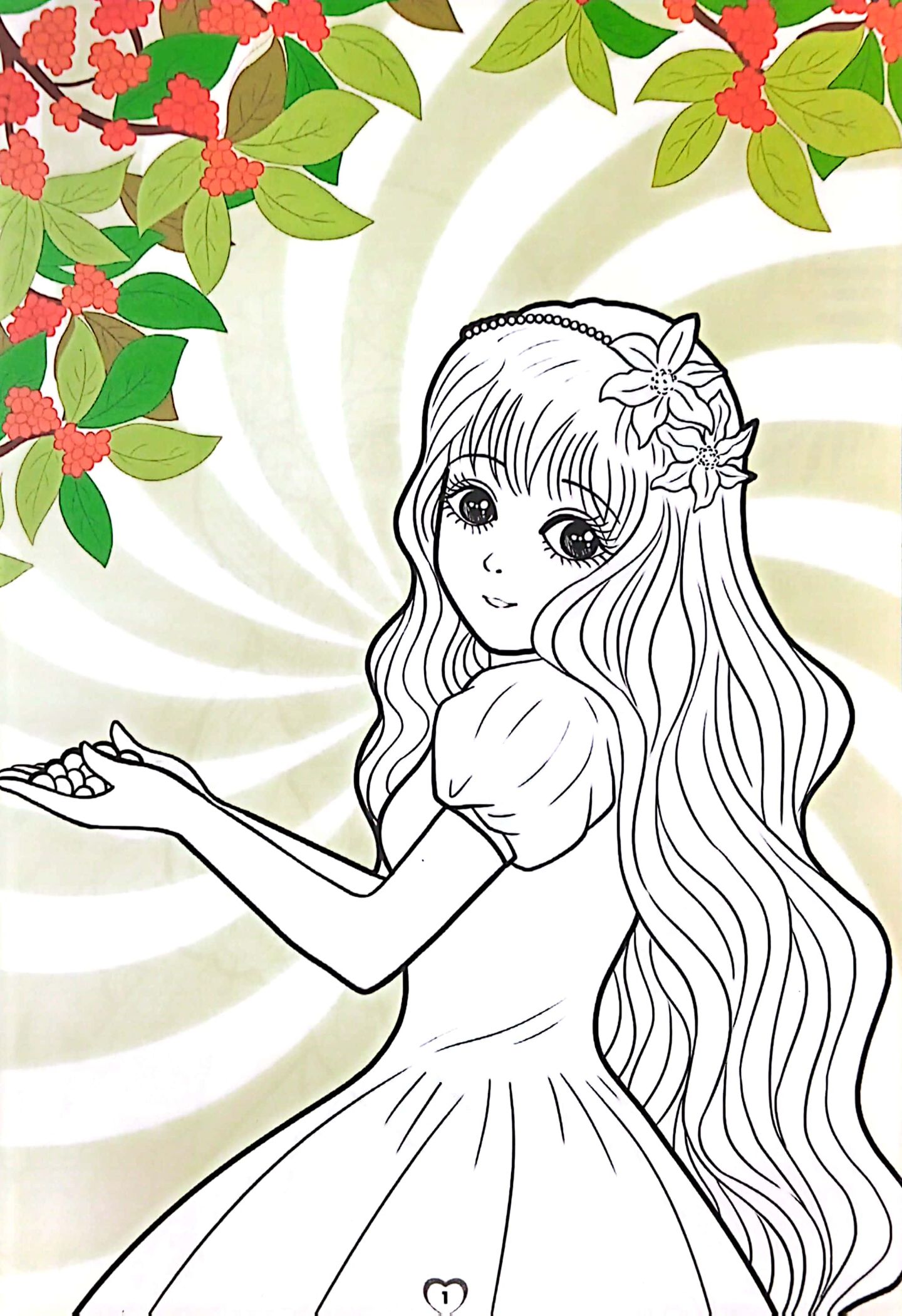 tô màu tính cách công chúa - công chúa dịu dàng