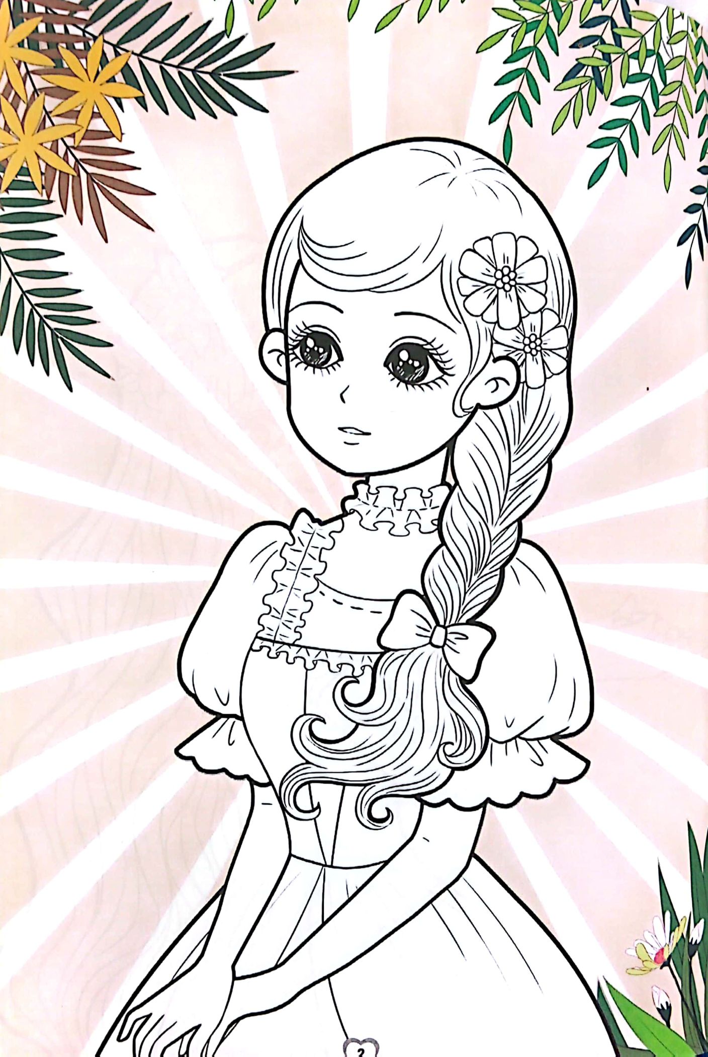 tô màu tính cách công chúa - công chúa dịu dàng