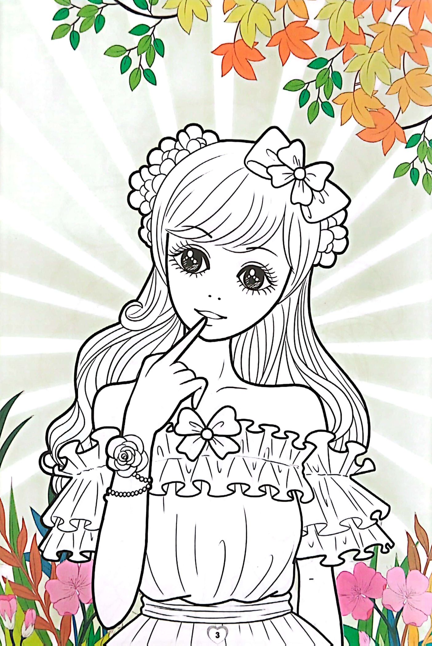 tô màu tính cách công chúa - công chúa dịu dàng