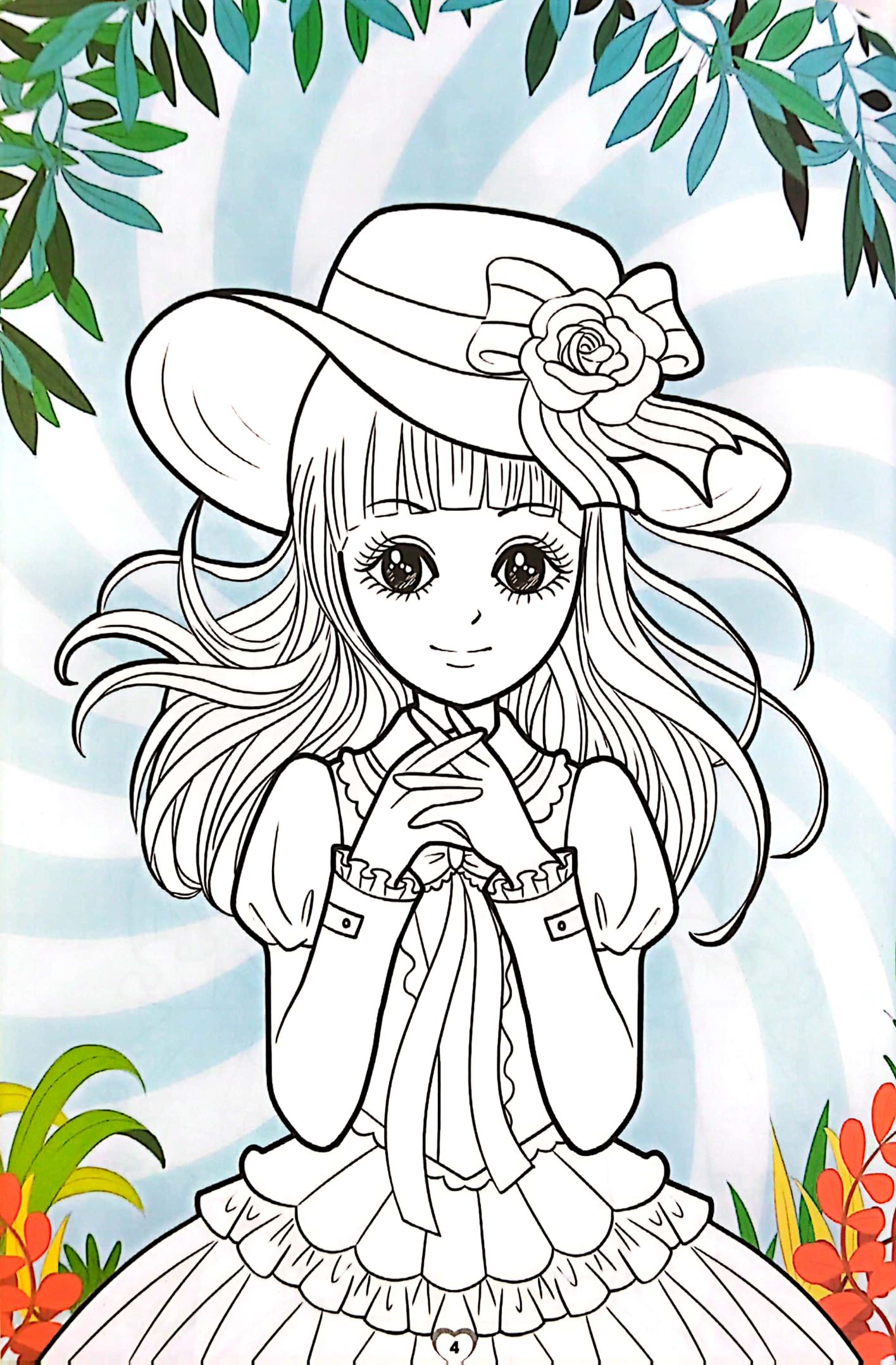 tô màu tính cách công chúa - công chúa dịu dàng