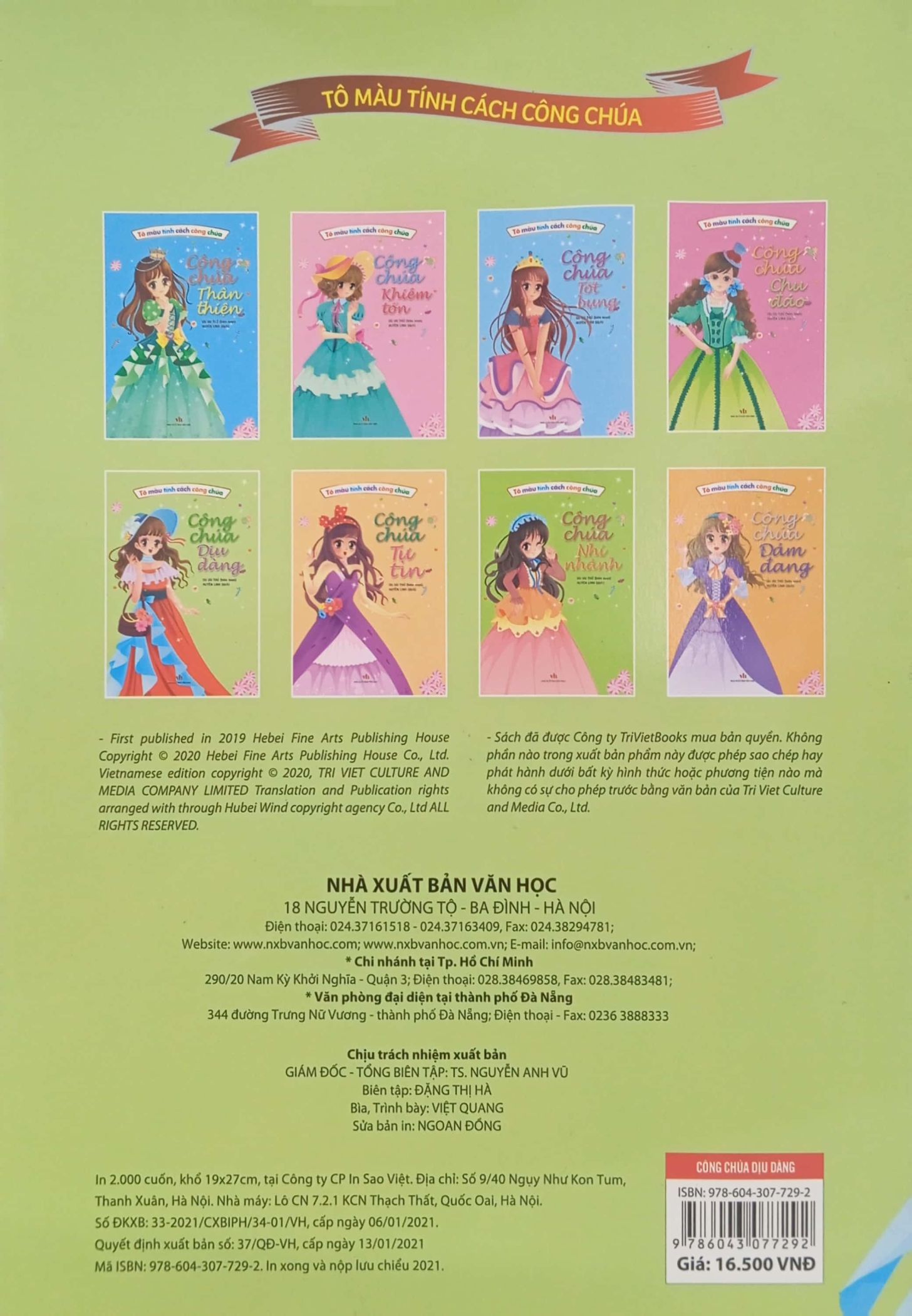 tô màu tính cách công chúa - công chúa dịu dàng