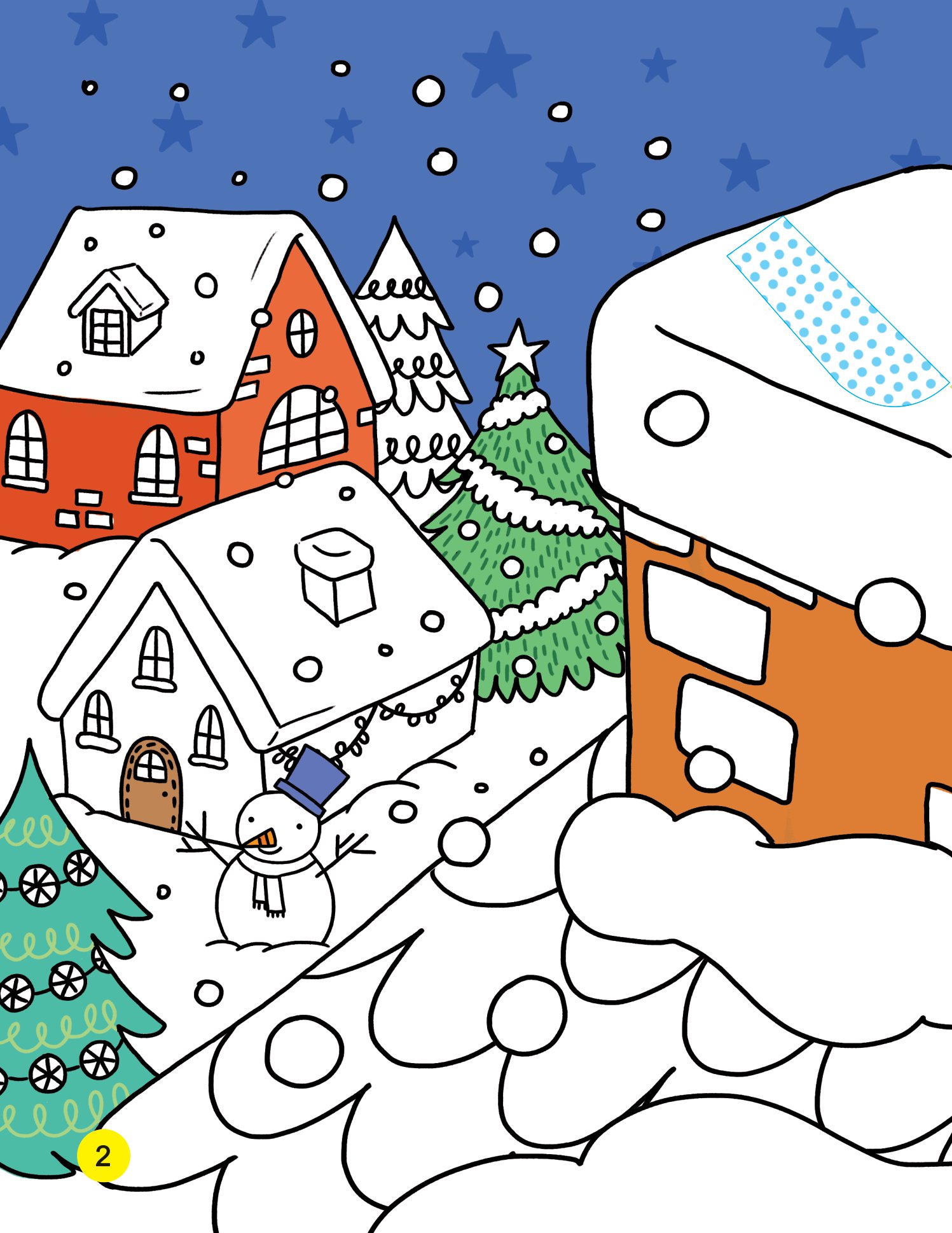 tô màu và dựng hình 3d - giáng sinh