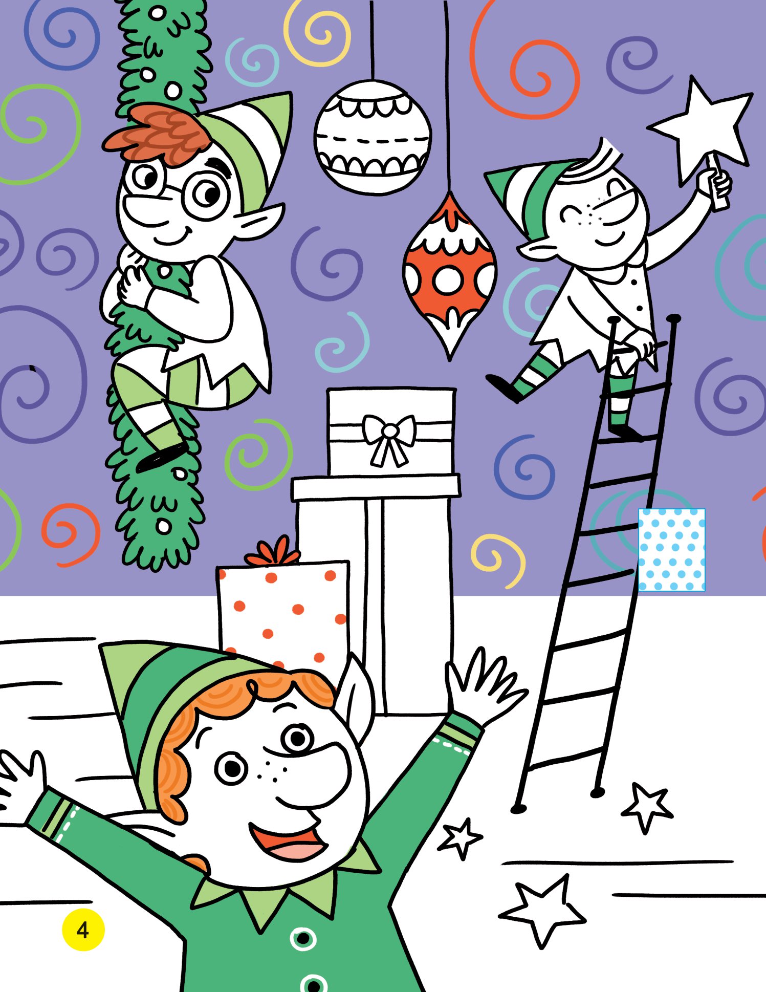 tô màu và dựng hình 3d - giáng sinh