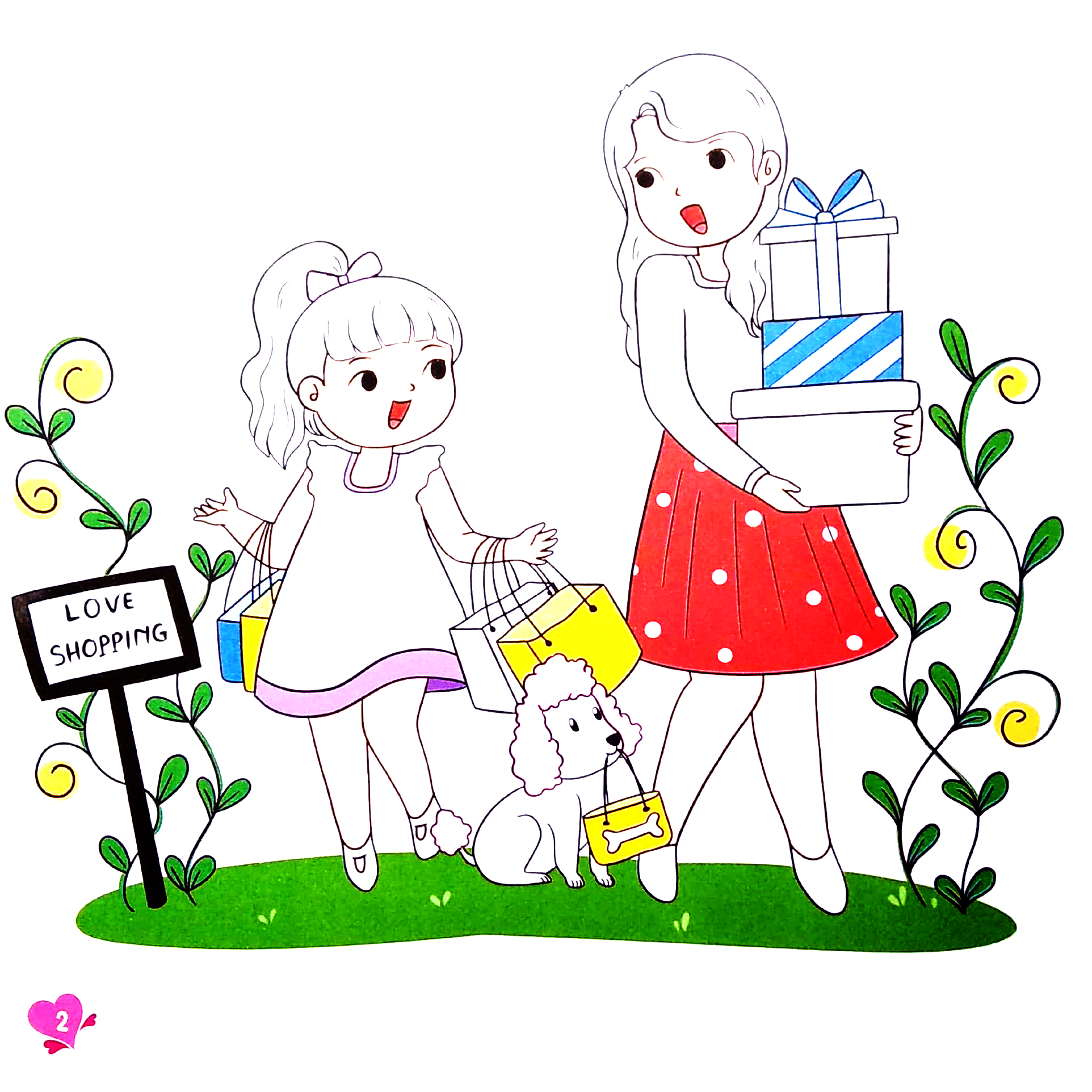 tô màu yêu thương - vui chơi