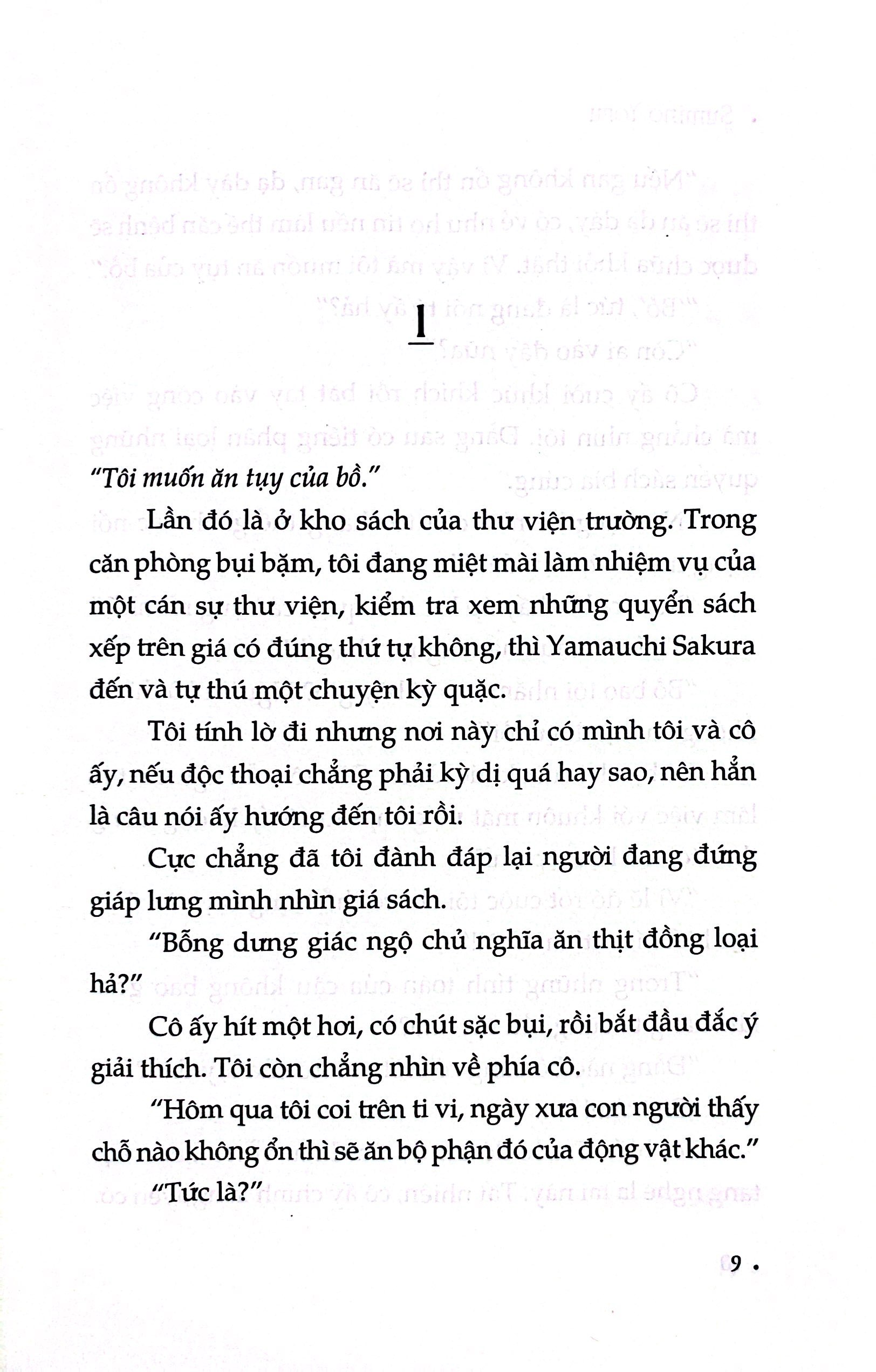 tớ muốn ăn tụy của cậu
