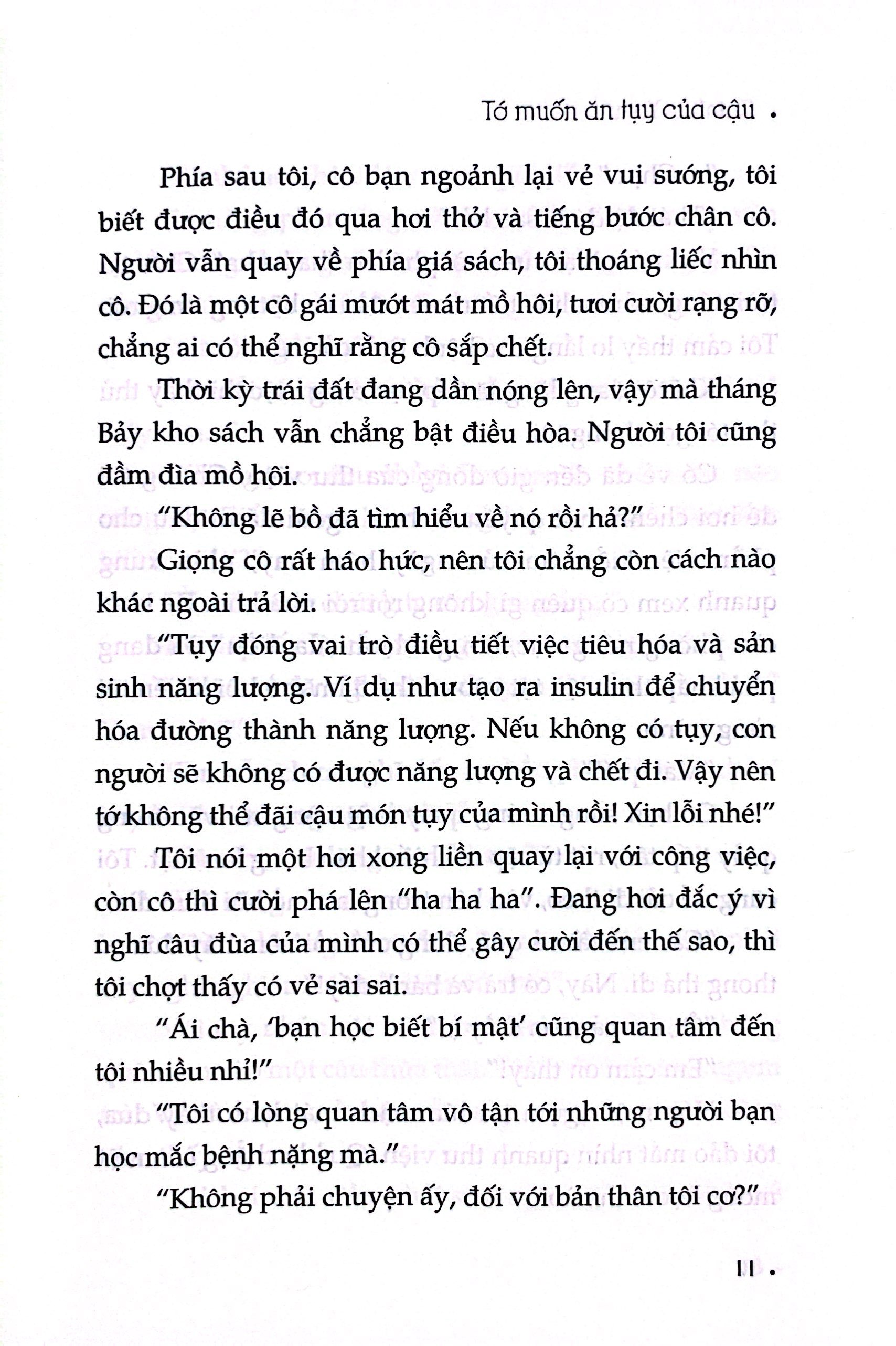 tớ muốn ăn tụy của cậu