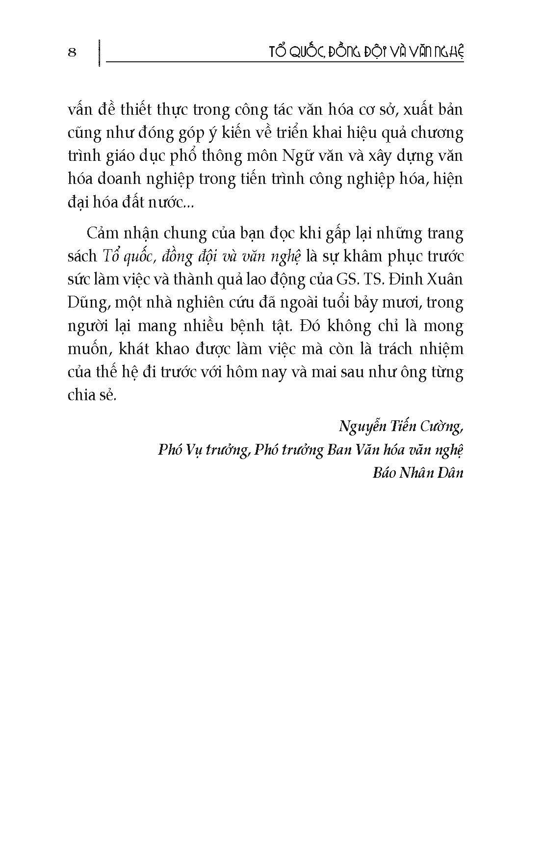 tổ quốc đồng đội và văn nghệ