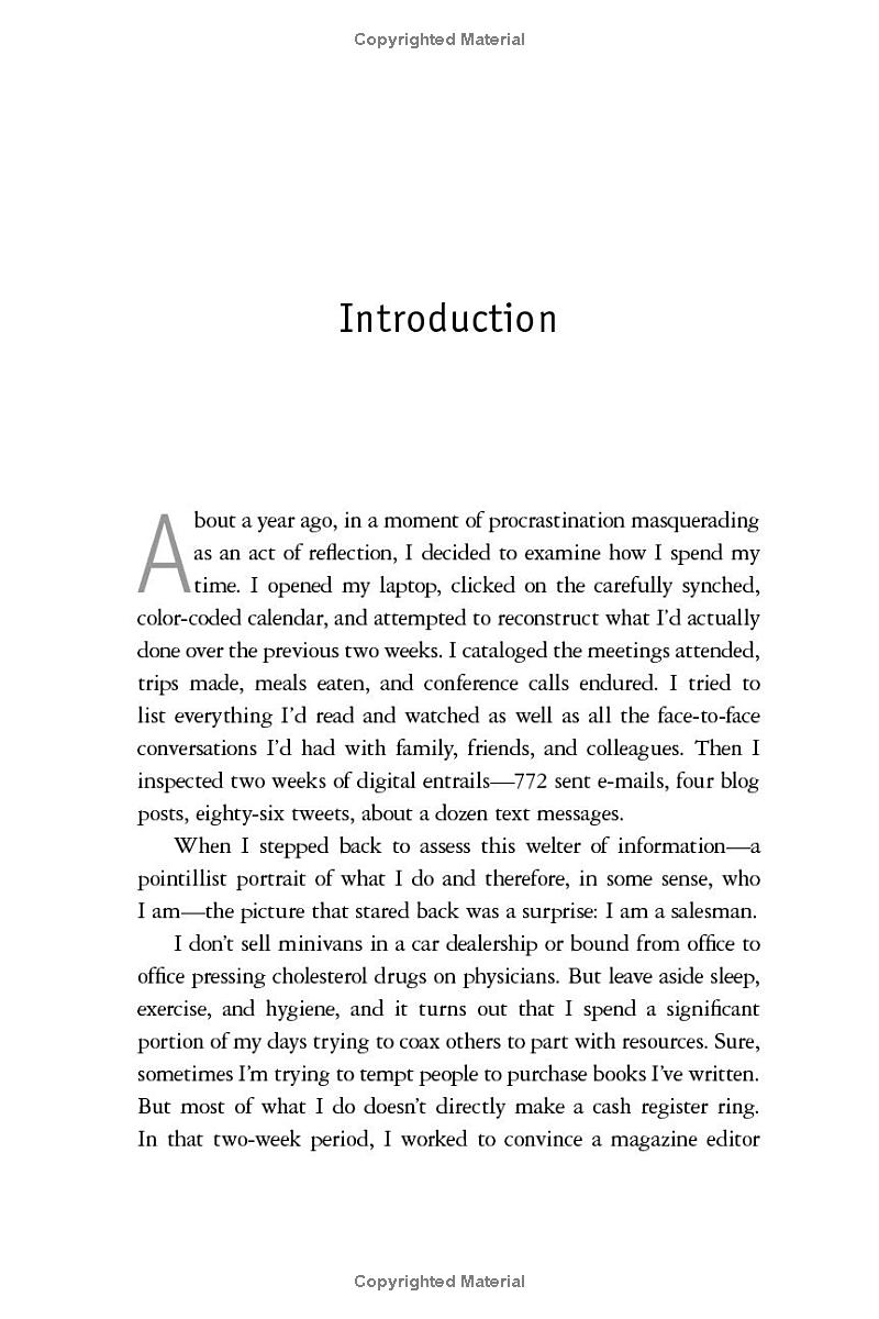 to sell is human: the surprising truth about moving others