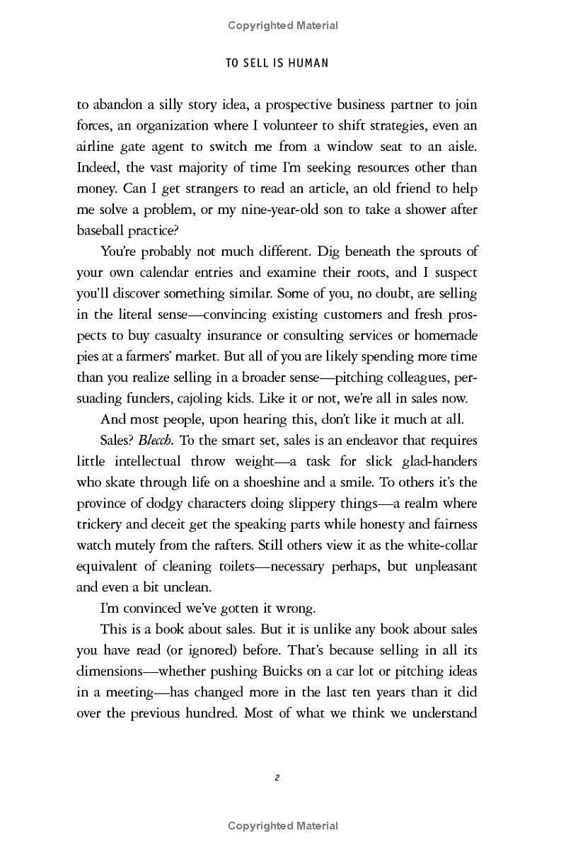 to sell is human: the surprising truth about moving others