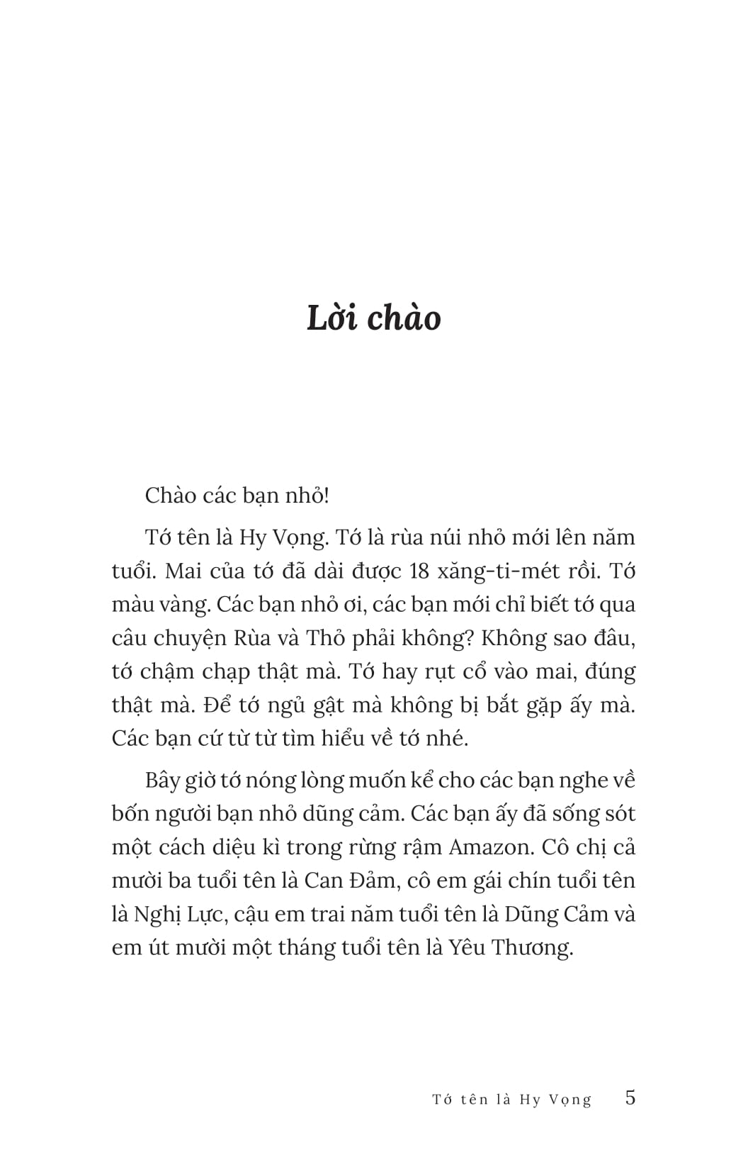 tớ tên là hy vọng