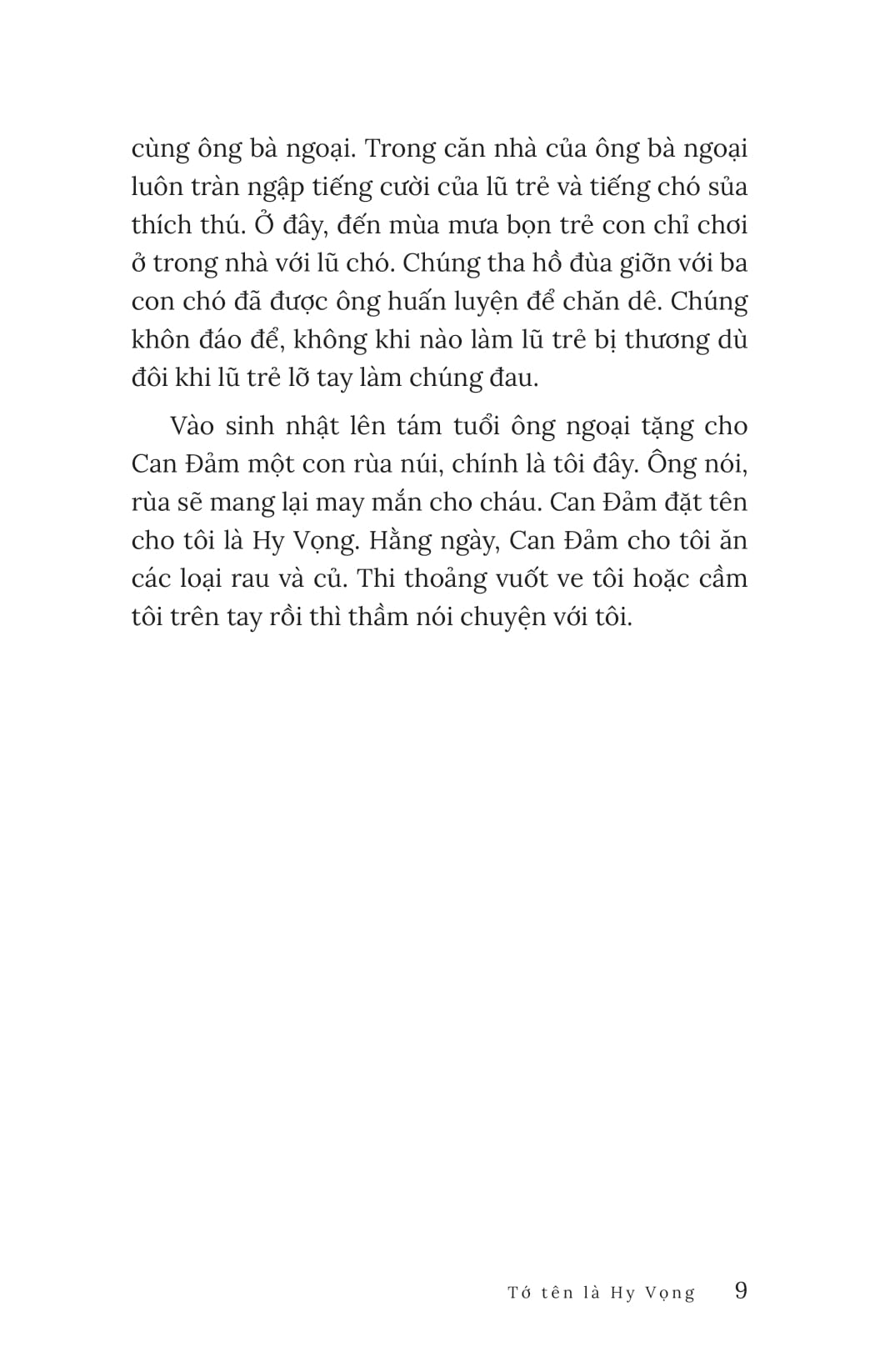 tớ tên là hy vọng