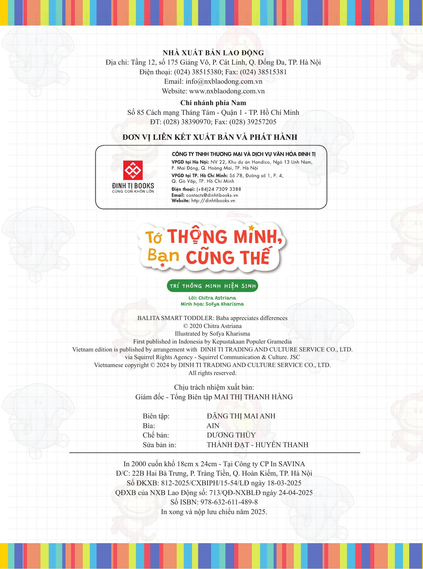 To Thong Minh, Ban Cung The - Tri Thong Minh Hien Sinh - Song Ngu Viet-Anh