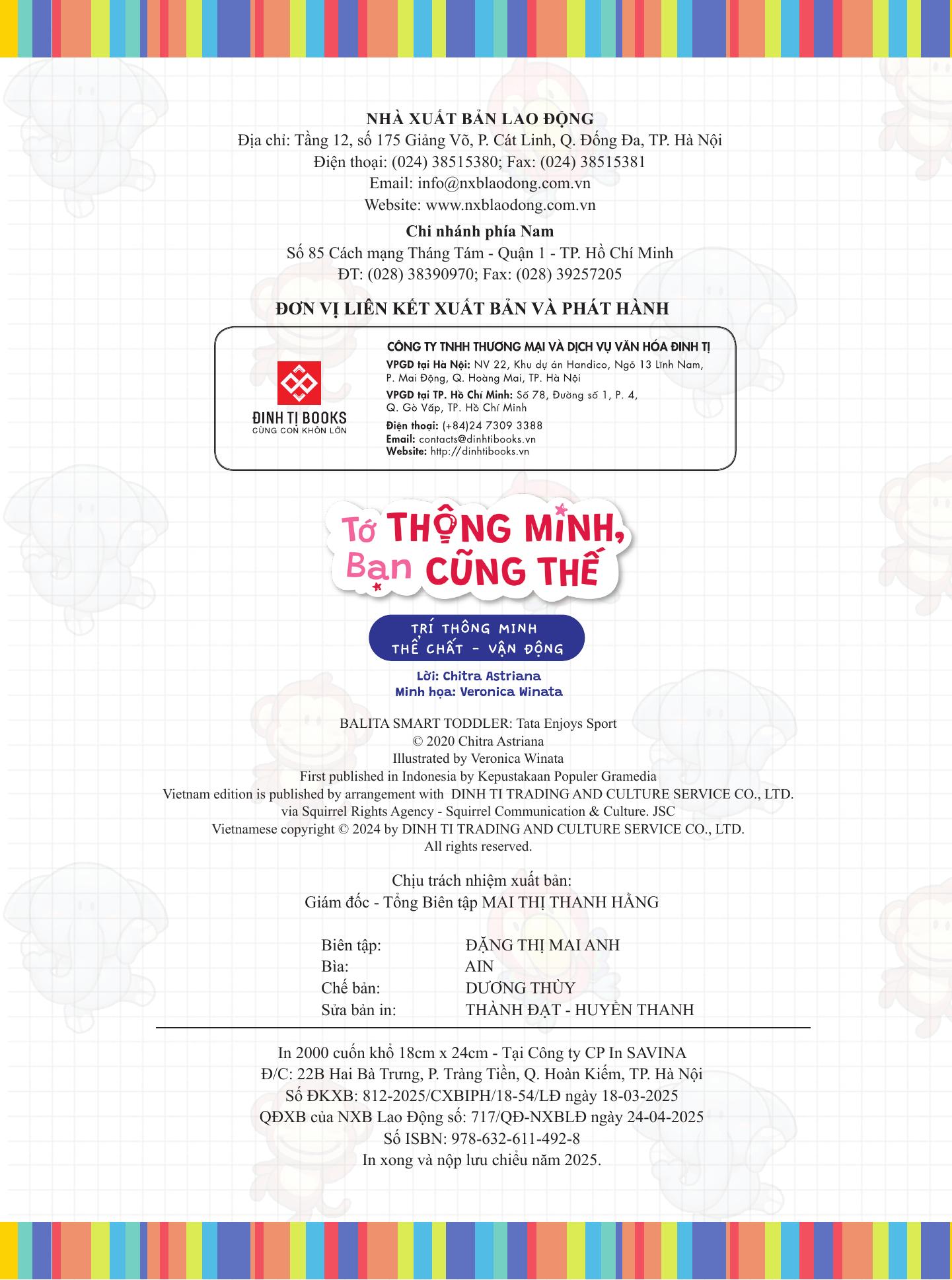 To Thong Minh, Ban Cung The - Tri Thong Minh The Chat-Van Dong - Song Ngu Viet-Anh