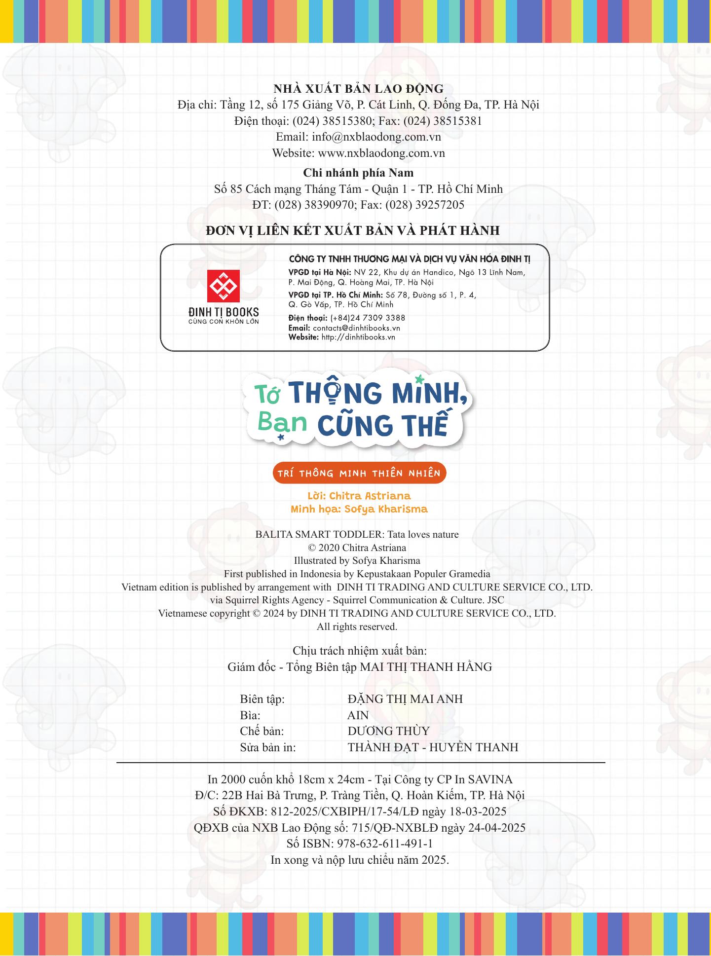 To Thong Minh, Ban Cung The - Tri Thong Minh Thien Nhien - Song Ngu Viet-Anh