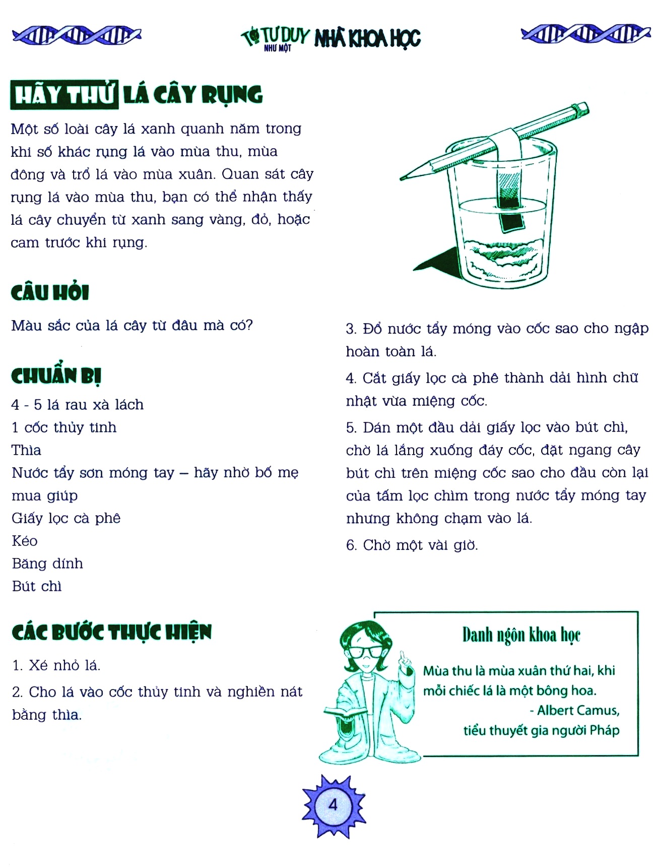 tớ tư duy như một nhà khoa học - tất tần tật về thí nghiệm khoa học (tái bản 2021)