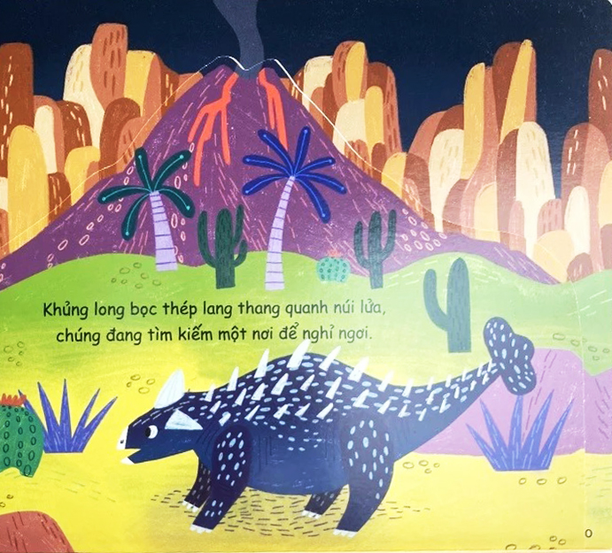tỏa sáng trong đêm - chúc ngủ ngon khủng long - bìa cứng