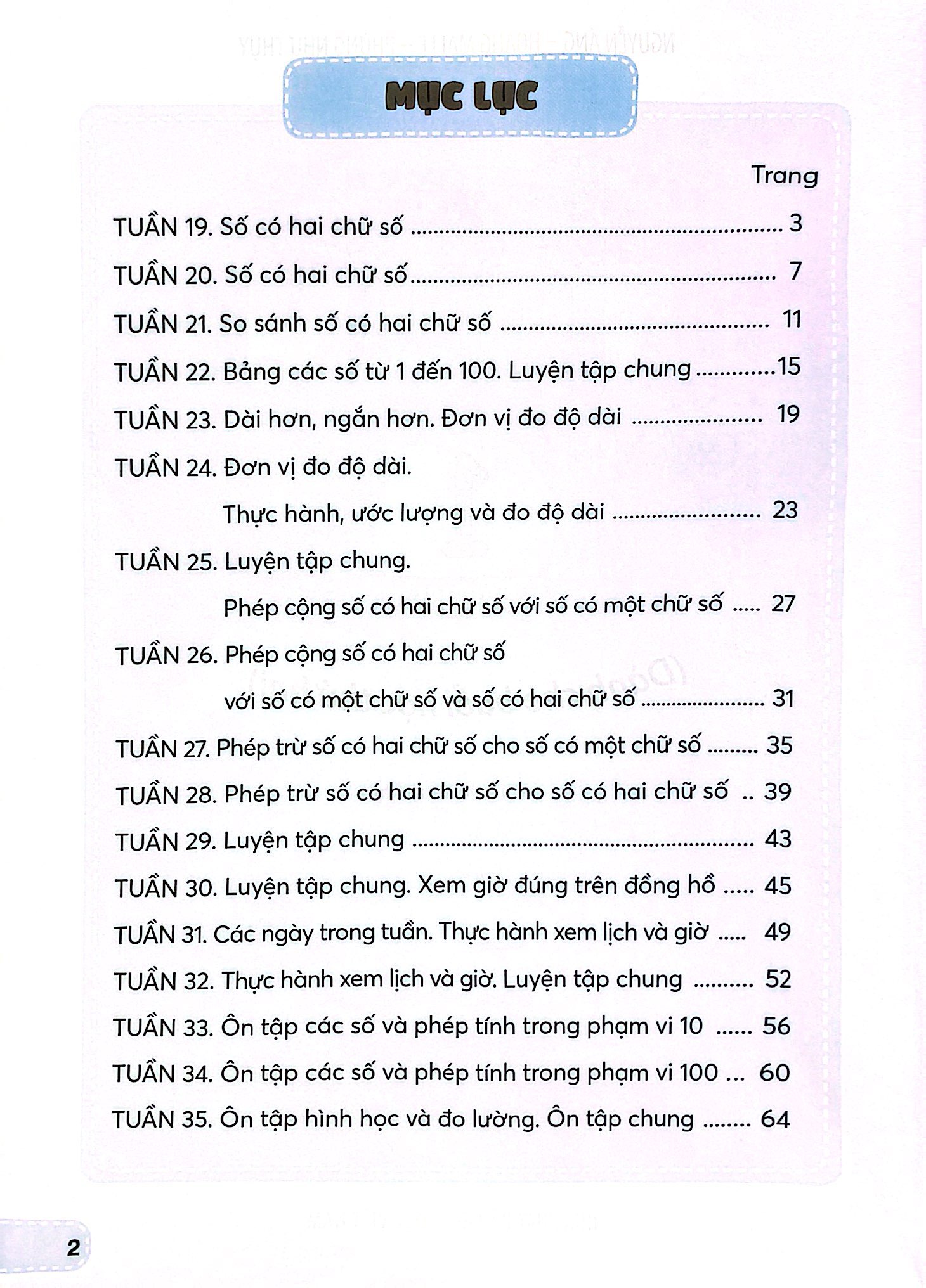 toán 1 - tập 2 (kết nối) (dành cho buổi học thứ hai)