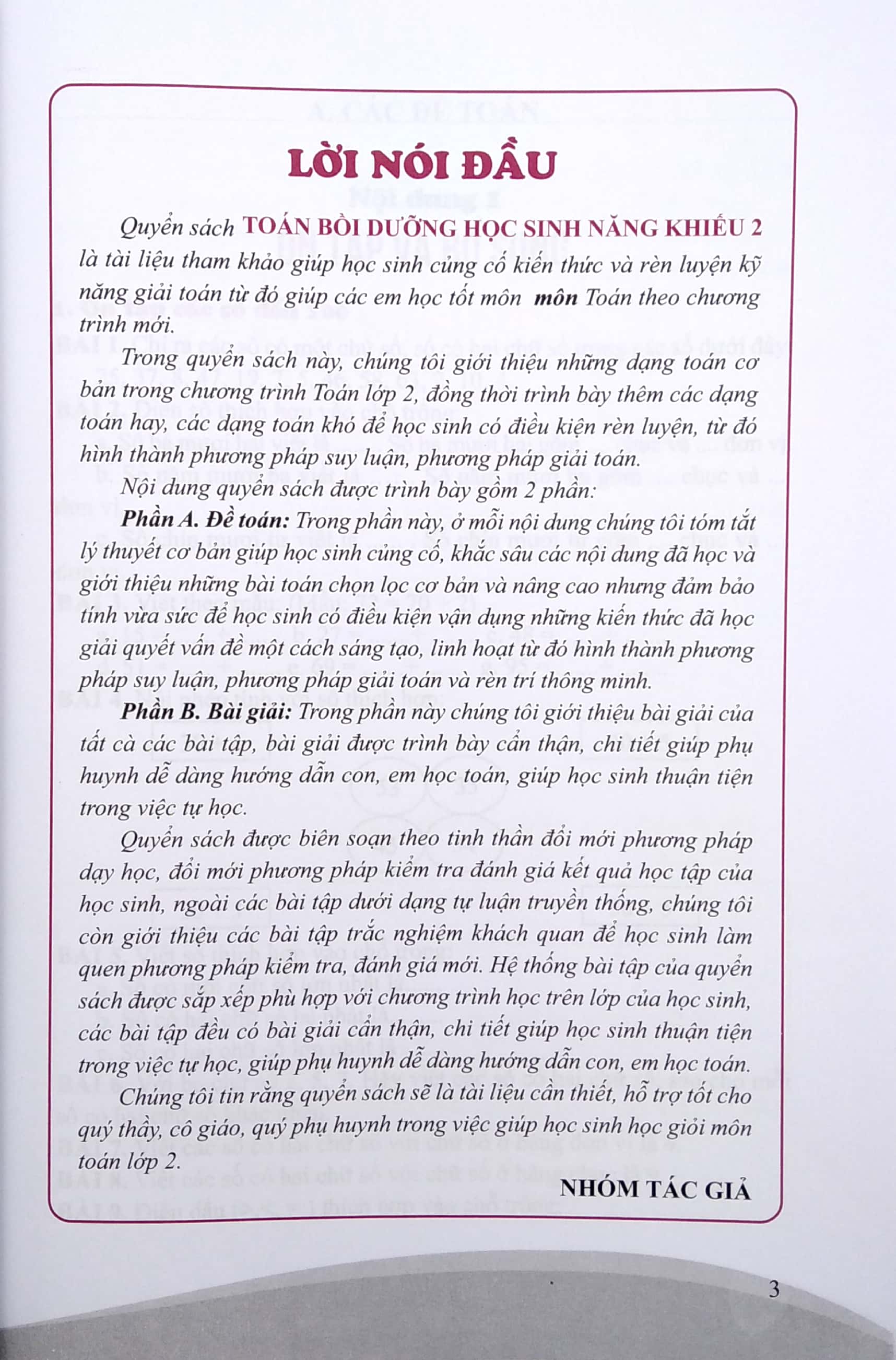 toán 2 - bồi dưỡng học sinh năng khiếu - theo chương trình giáo dục phổ thông mới