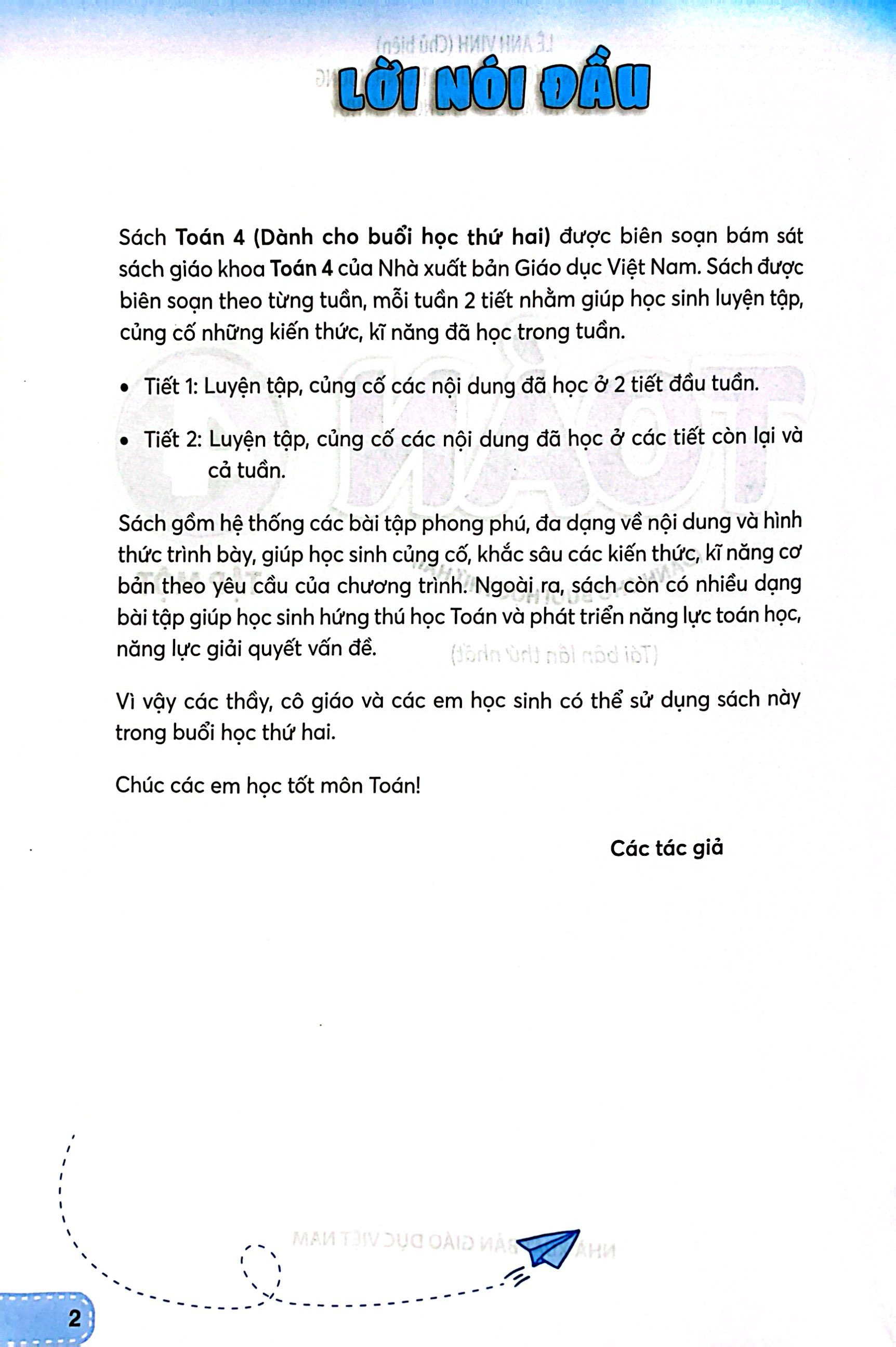 toán 4 - tập 1 (kết nối) (dành cho buổi học thứ hai)
