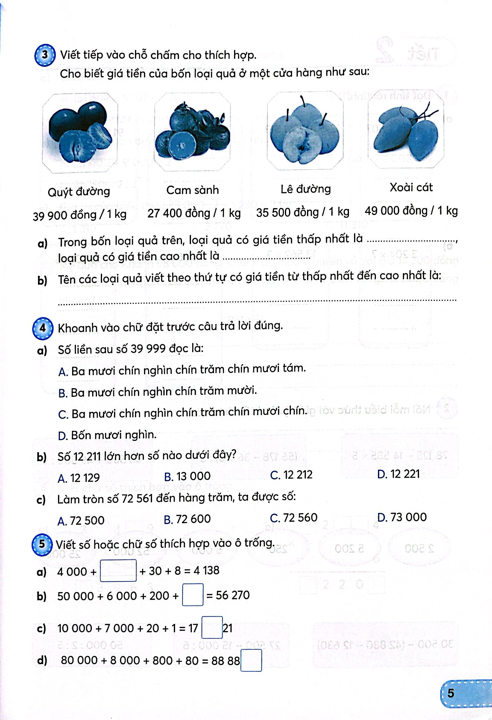 toán 4 - tập 1 (kết nối) (dành cho buổi học thứ hai)