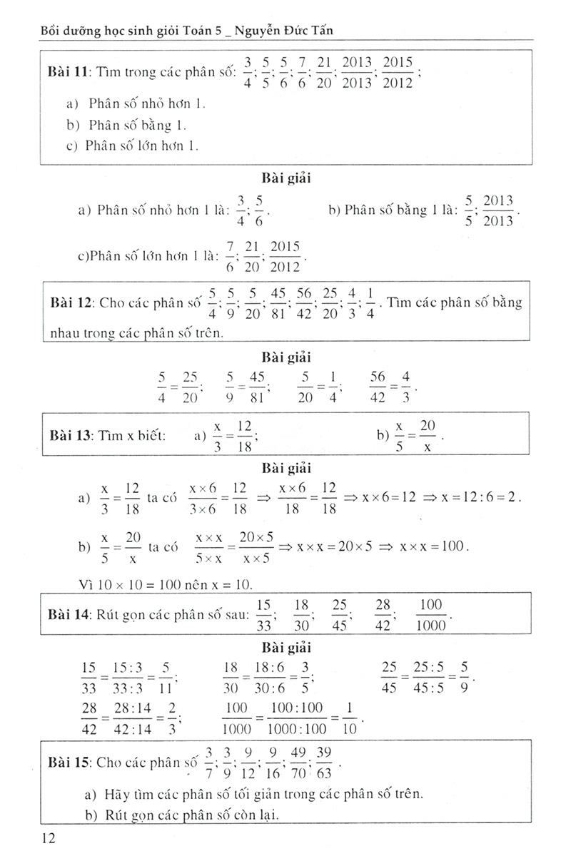 toán 5 - bồi dưỡng học sinh giỏi theo chuyên đề (phân số - tỉ số)