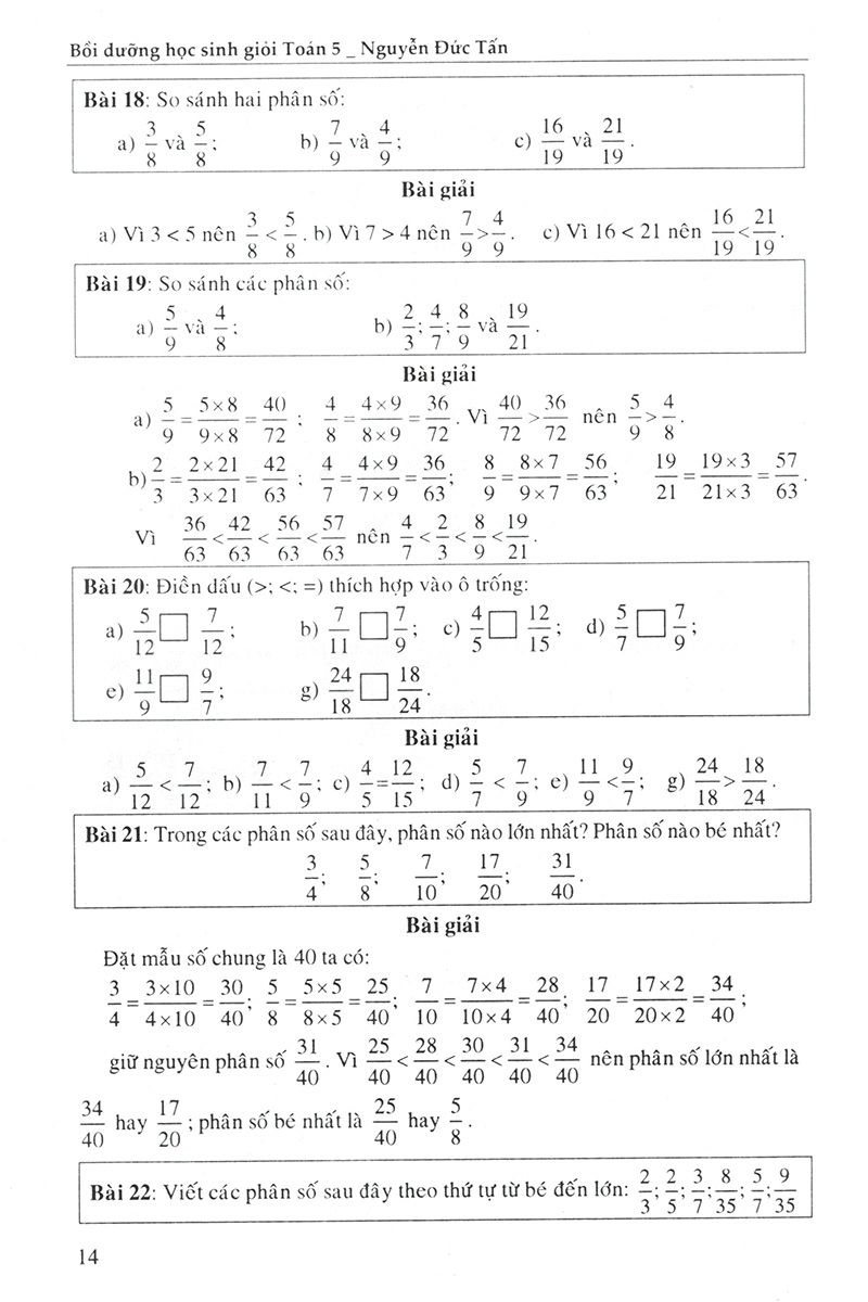 toán 5 - bồi dưỡng học sinh giỏi theo chuyên đề (phân số - tỉ số)