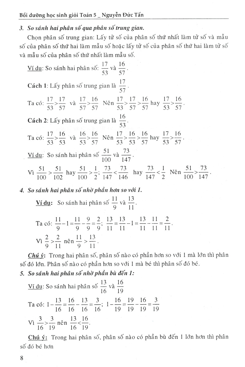 toán 5 - bồi dưỡng học sinh giỏi theo chuyên đề (phân số - tỉ số)