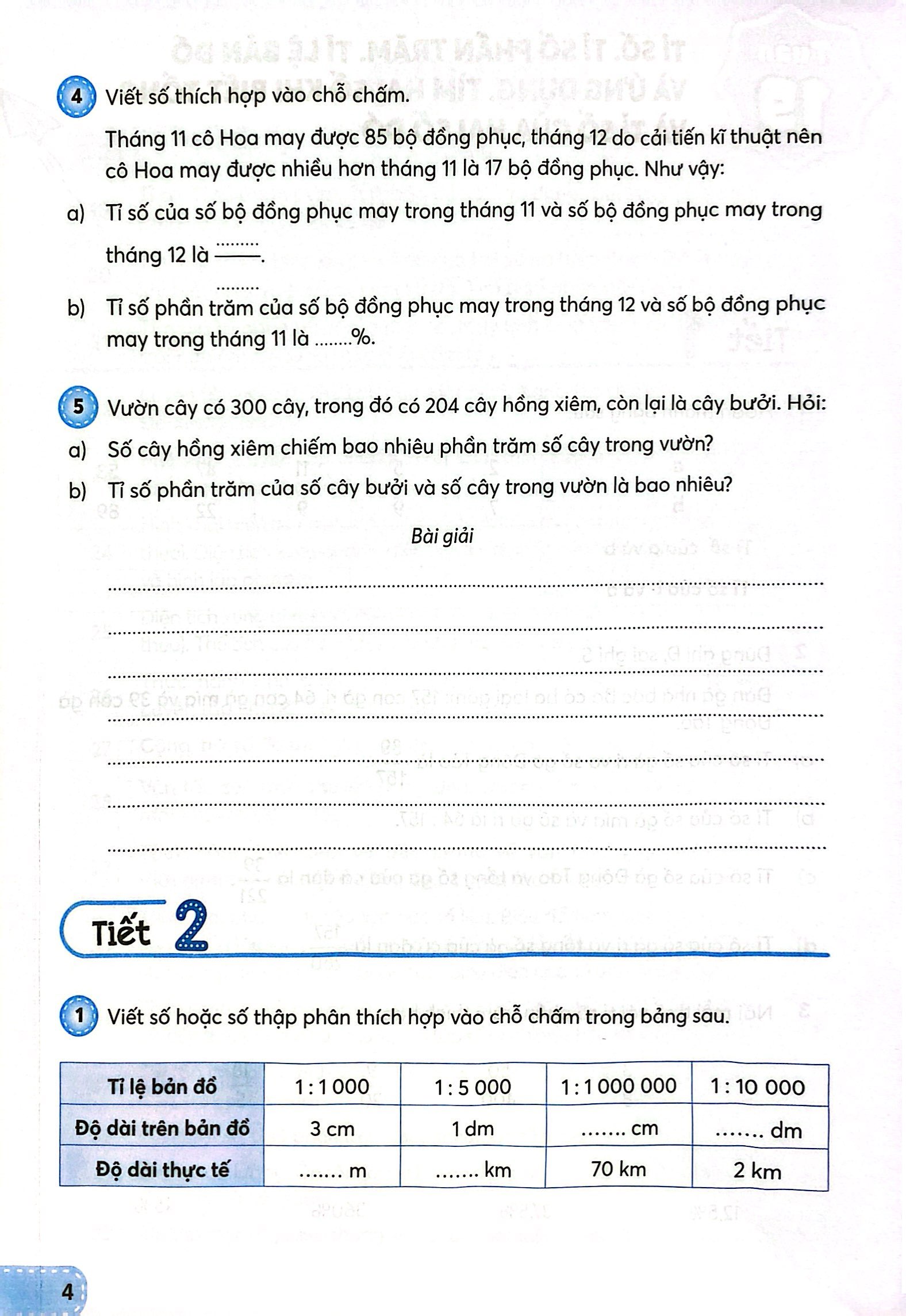 toán 5 - tập 2 (kết nối) (dành cho buổi học thứ hai)