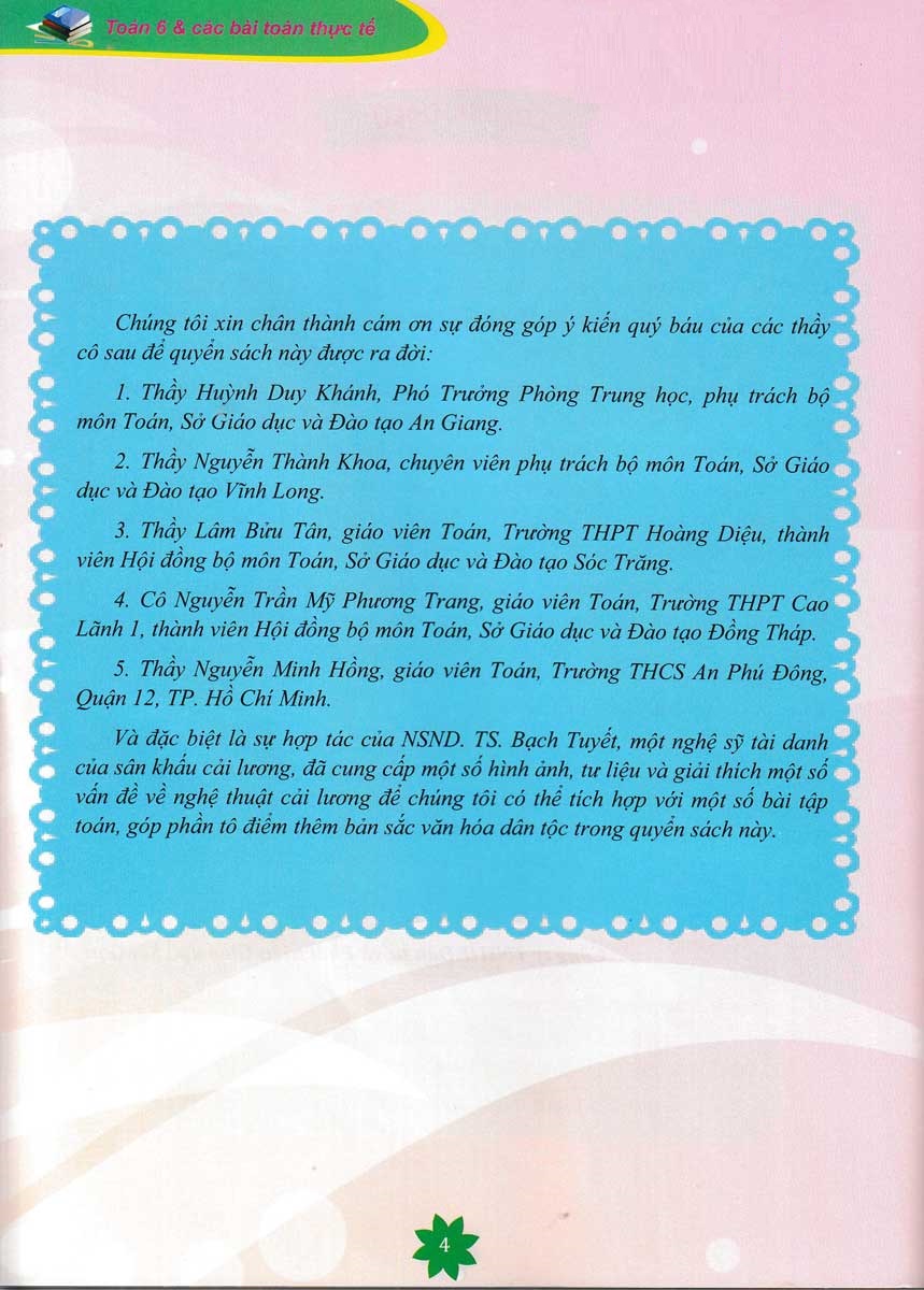 toán 6 và các bài toán thực tế - tập 2
