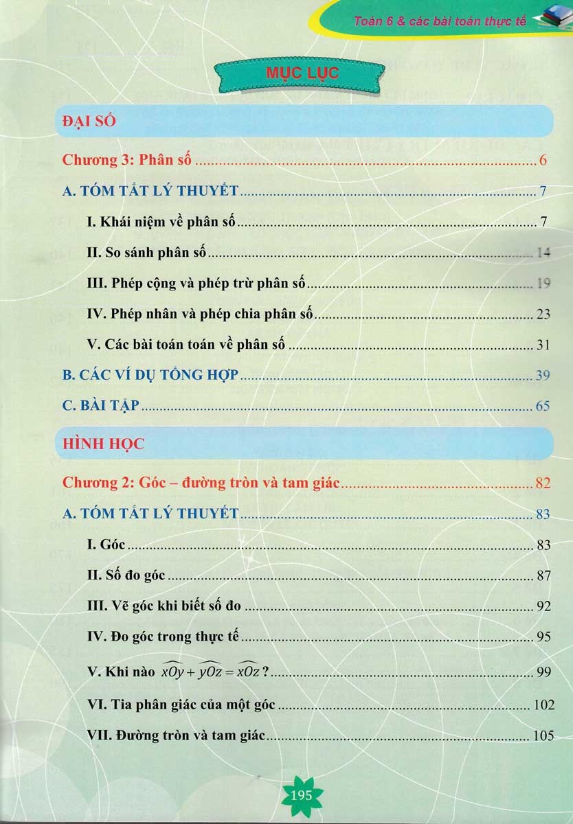toán 6 và các bài toán thực tế - tập 2
