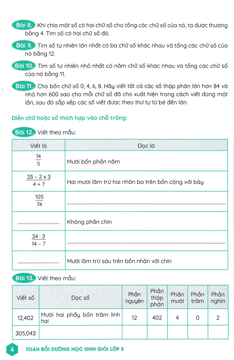 toán bồi dưỡng học sinh giỏi 5