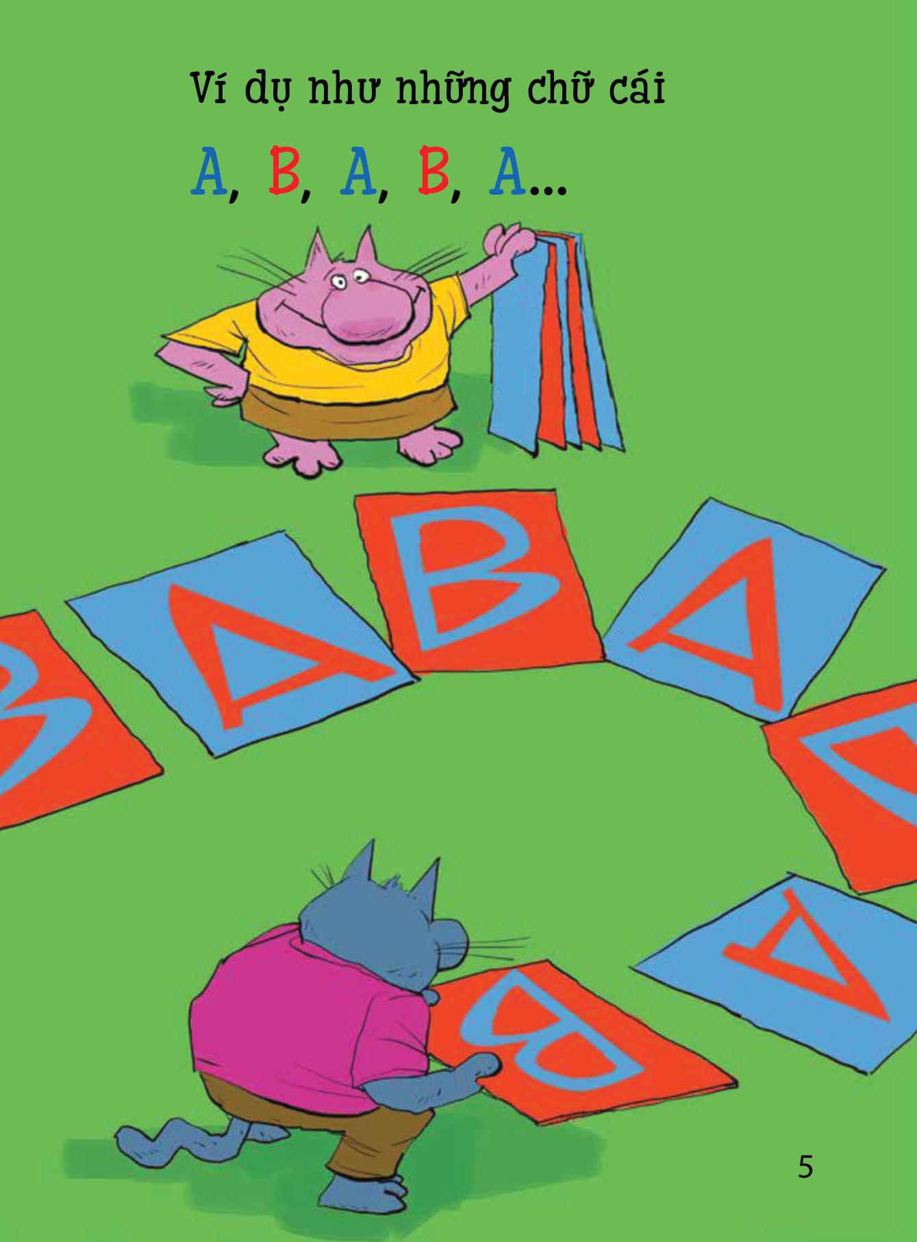 toán học cho bé biết… - đỏ, xanh, đỏ… rồi đến màu gì nhỉ?