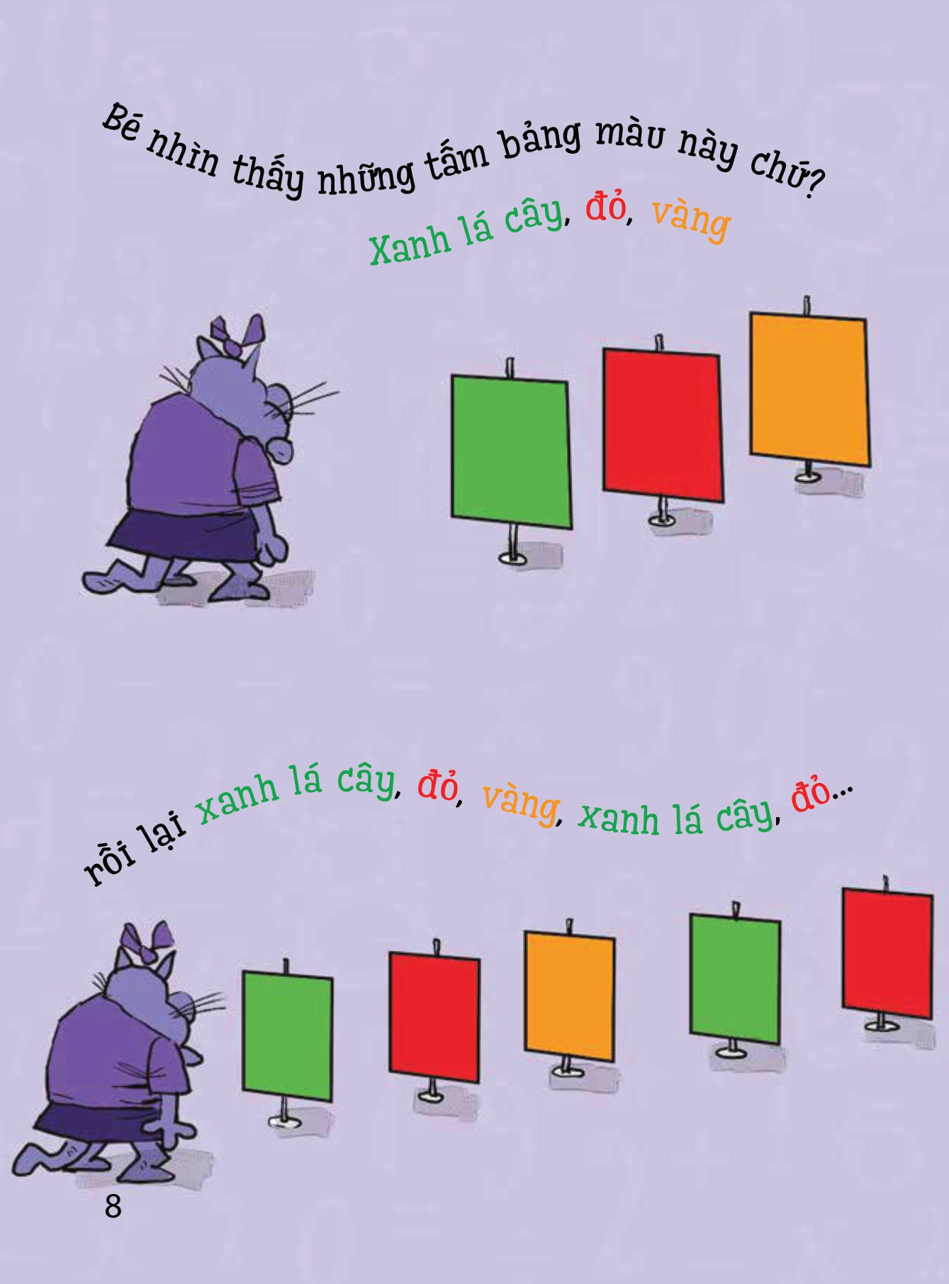 toán học cho bé biết… - đỏ, xanh, đỏ… rồi đến màu gì nhỉ?