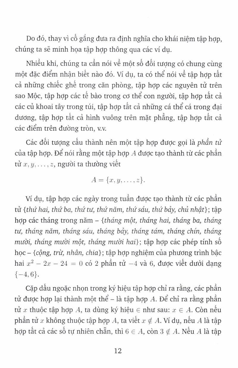 toán học qua các câu chuyện về tập hợp (tái bản 2023)