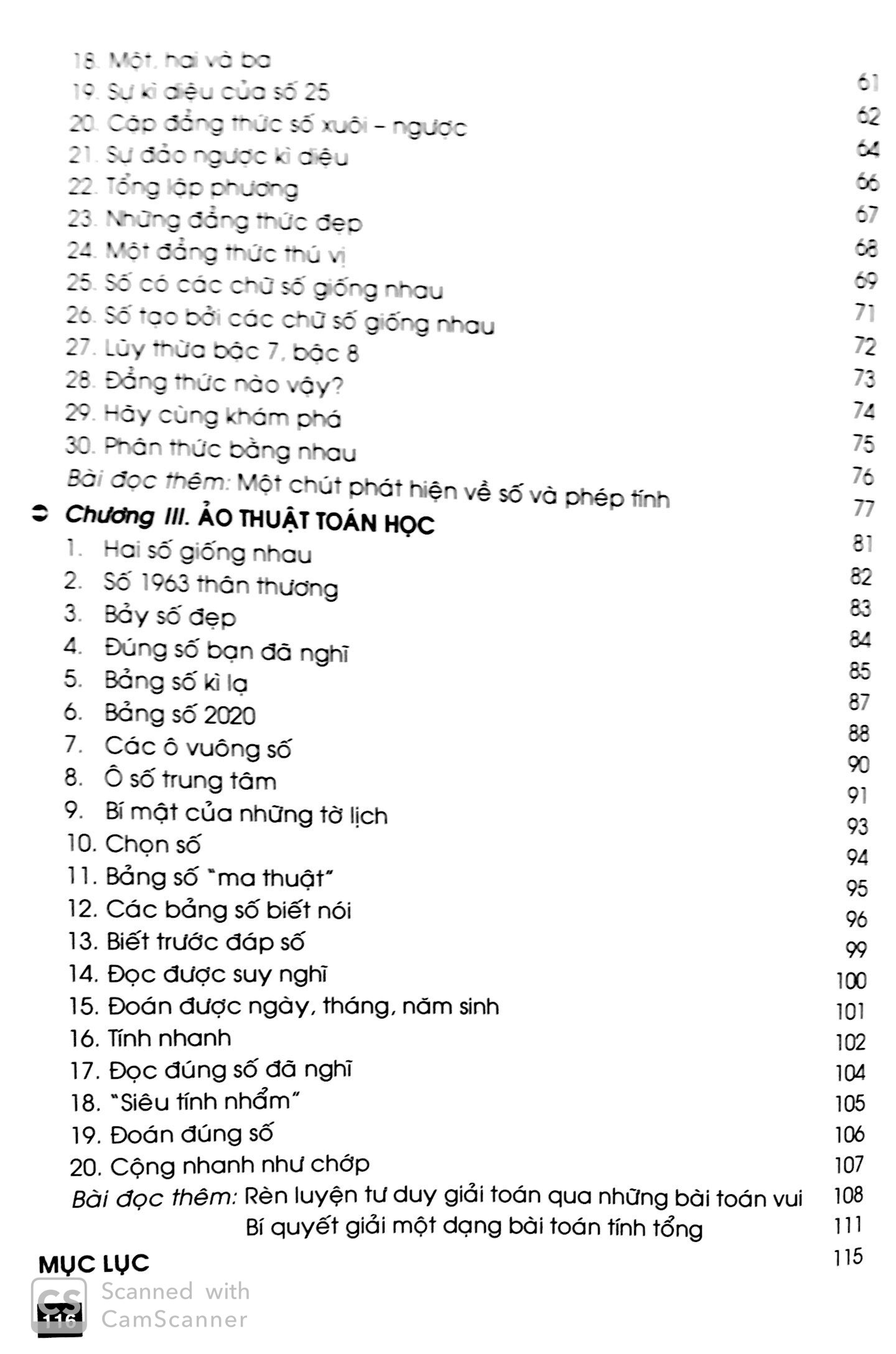 toán học thú vị từ số và phép tính